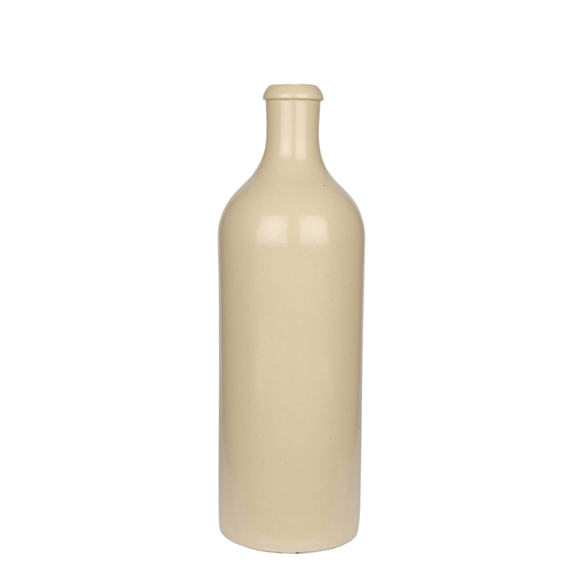 750 ml δοχείο από πηλό, κεραμικό, μπεζ, στόμιο: φελλός