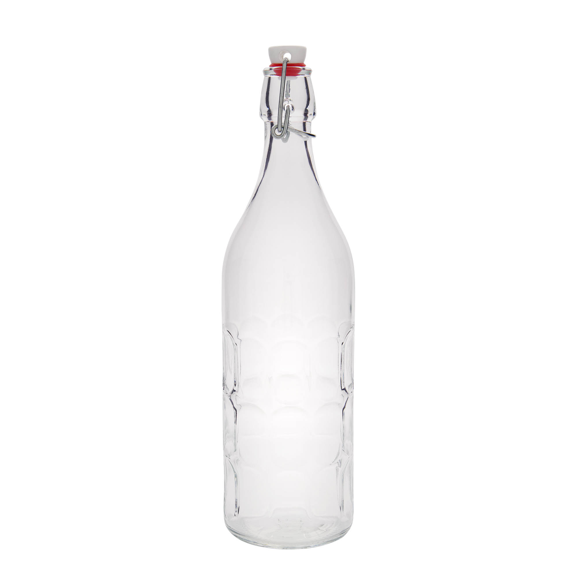 1.000 ml γυάλινο μπουκάλι Moresca, στόμιο: κλείσιμο με μπρούτζινο κλιπ