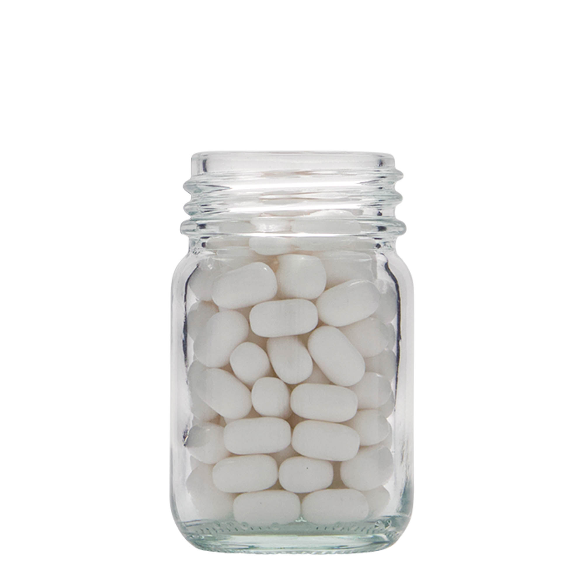 50 ml γυάλινο βάζο με φαρδύ λαιμό, στόμιο: DIN 40 50 ml γυάλινο βάζο με φαρδύ λαιμό, στόμιο: DIN 40