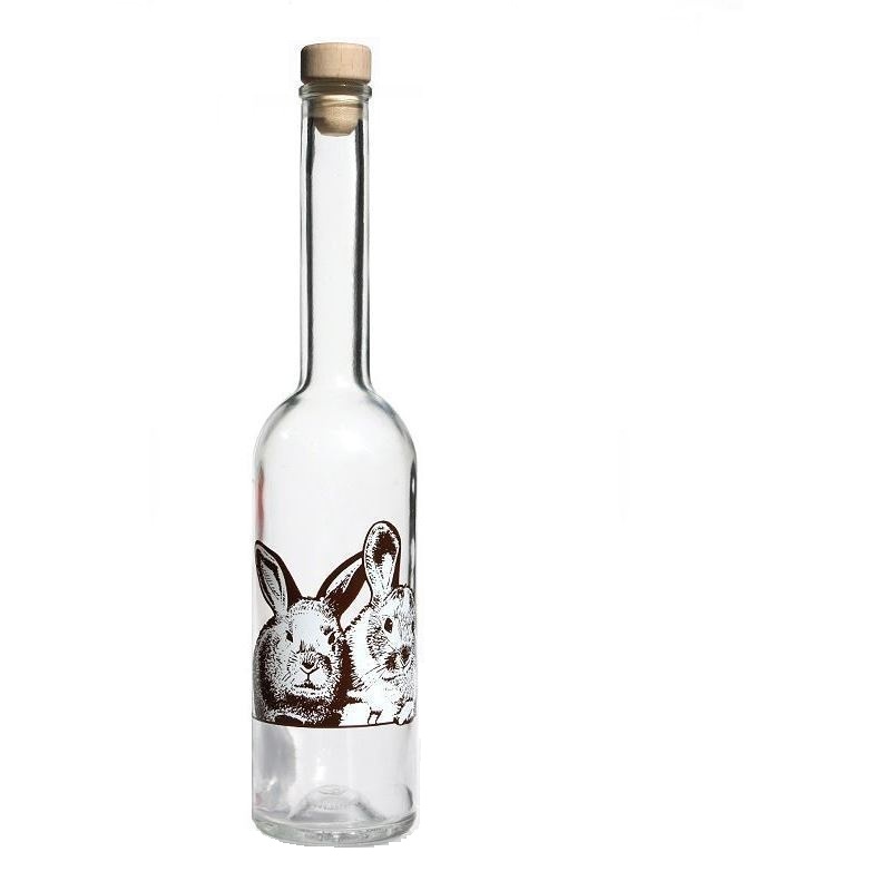 500 ml γυάλινο μπουκάλι 'Opera', σχέδιο: κουνέλι, στόμιο: φελλός 500 ml γυάλινο μπουκάλι 'Opera', σχέδιο: κουνέλι, στόμιο: φελλός