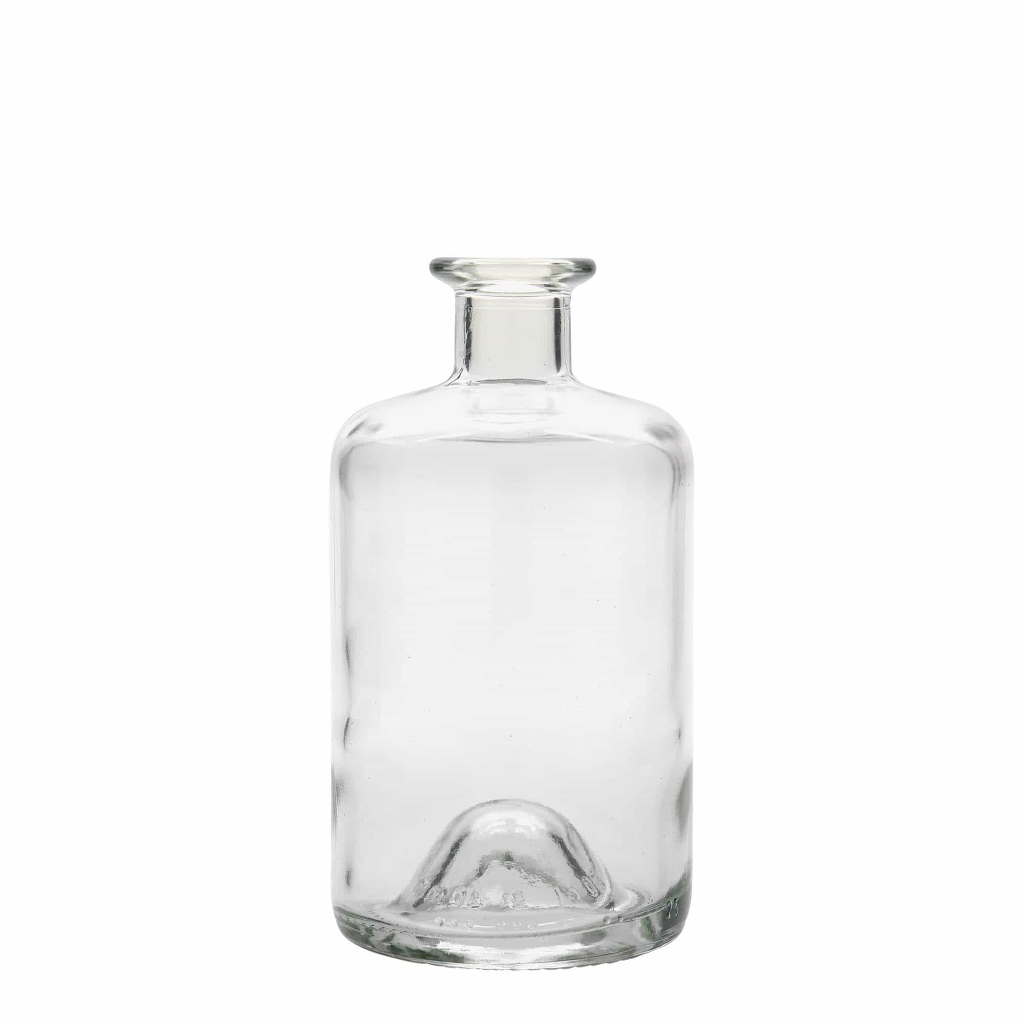 Γυάλινο μπουκάλι φαρμακείου 500 ml, στόμιο: φελλός Γυάλινο μπουκάλι φαρμακείου 500 ml, στόμιο: φελλός