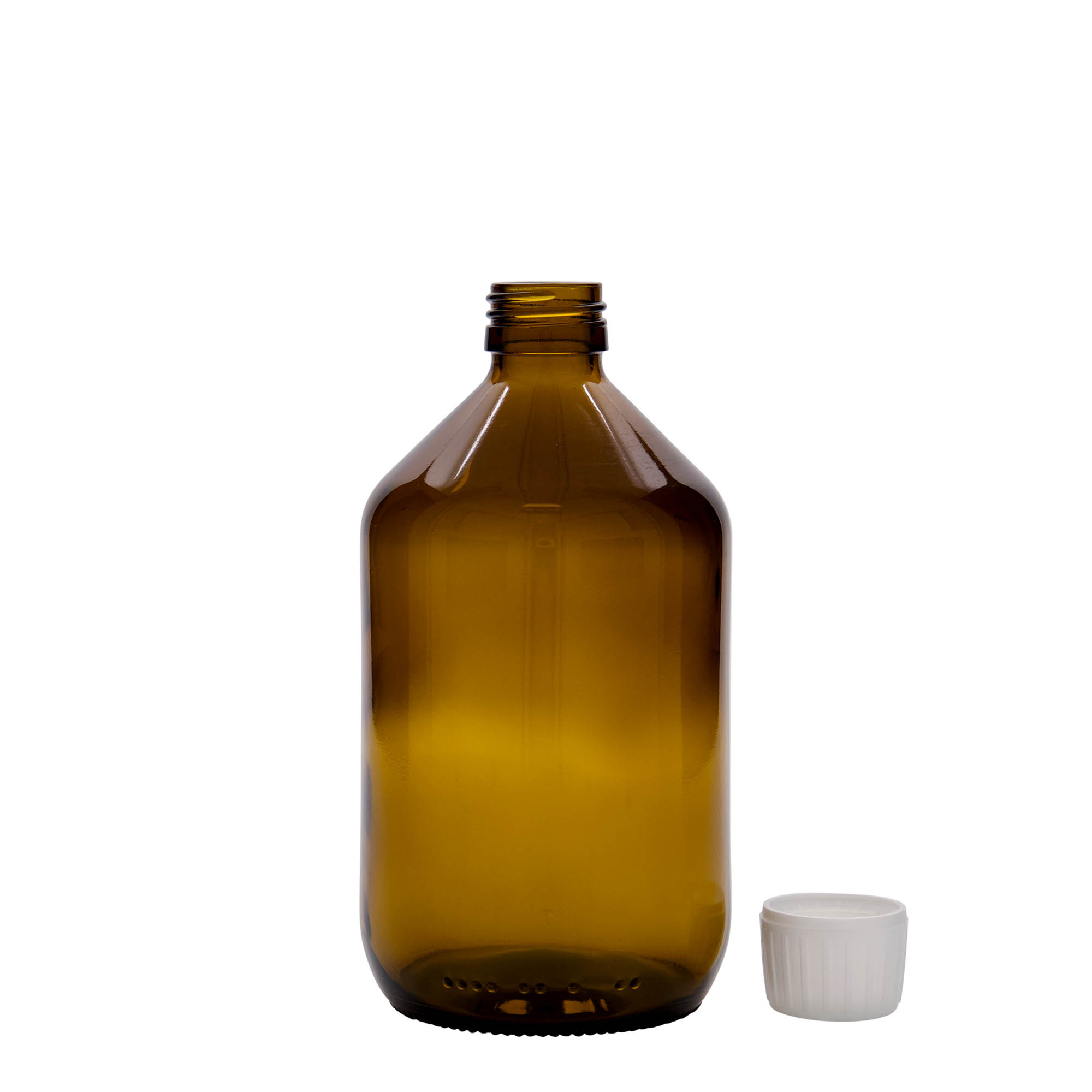 500 ml φαρμακευτικό μπουκάλι, καφέ, γυαλί, στόμιο: PP 28 500 ml φαρμακευτικό μπουκάλι, καφέ, γυαλί, στόμιο: PP 28