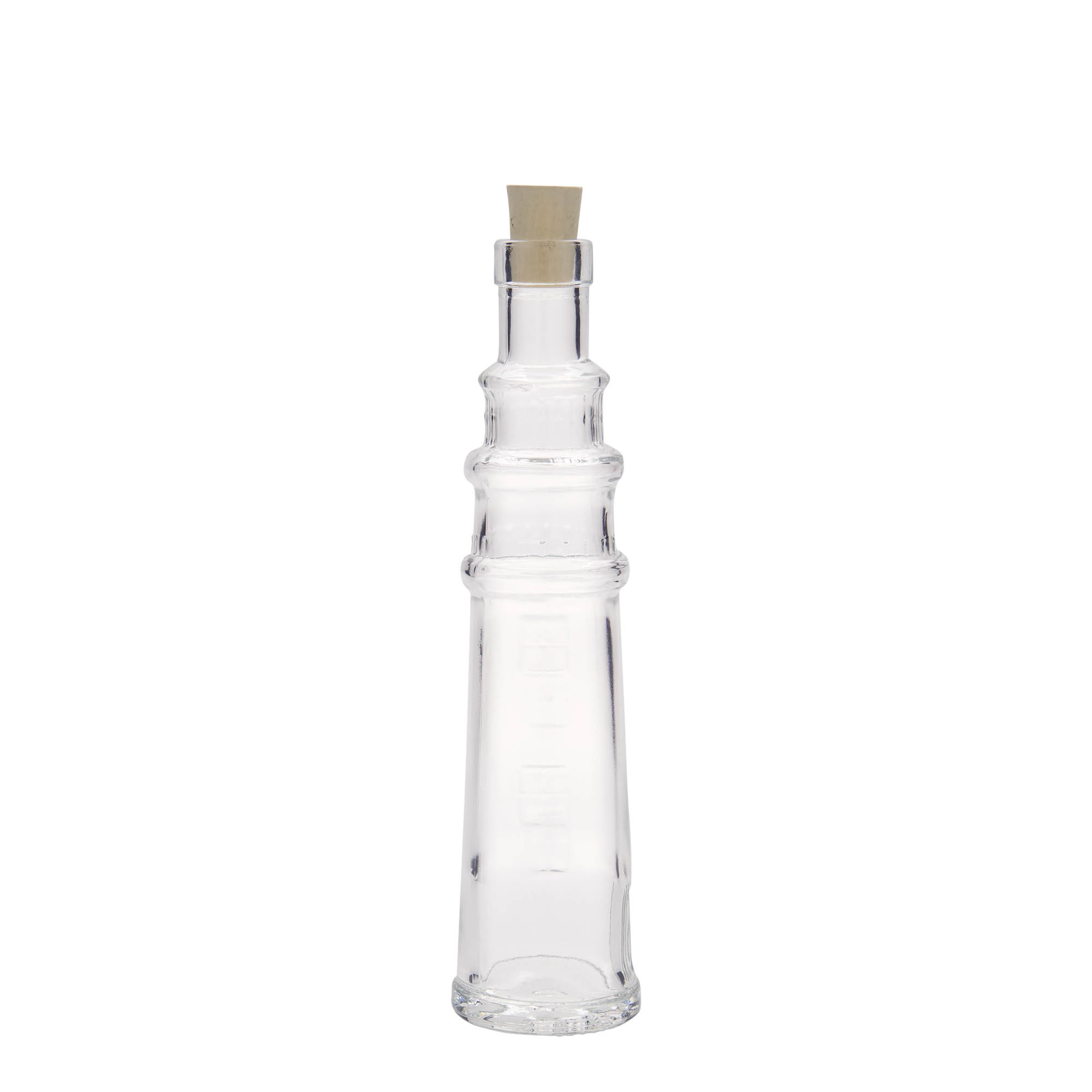 100 ml γυάλινο μπουκάλι 'Leuchtturm', στόμιο: φελλός