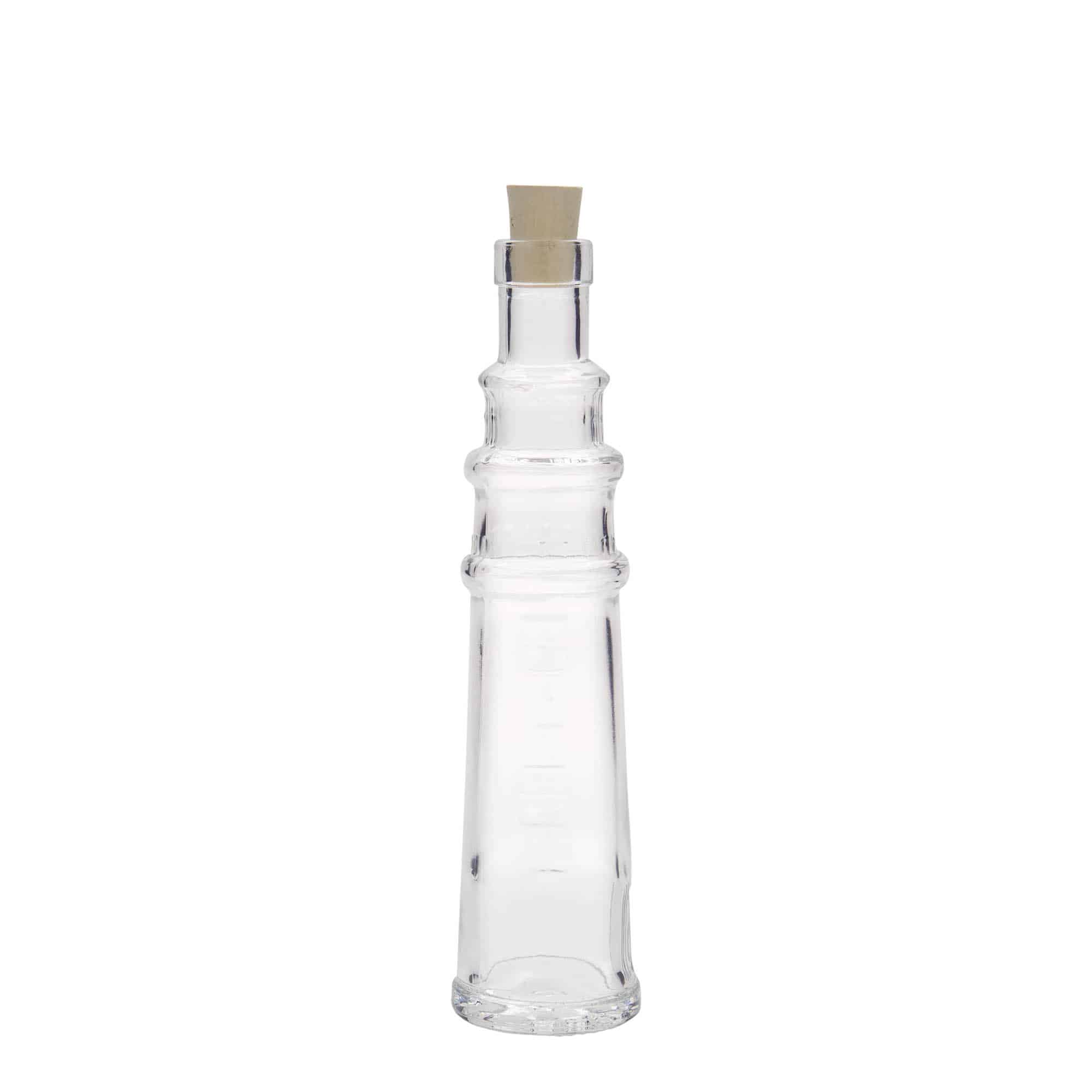 100 ml γυάλινο μπουκάλι 'Leuchtturm', στόμιο: φελλός
