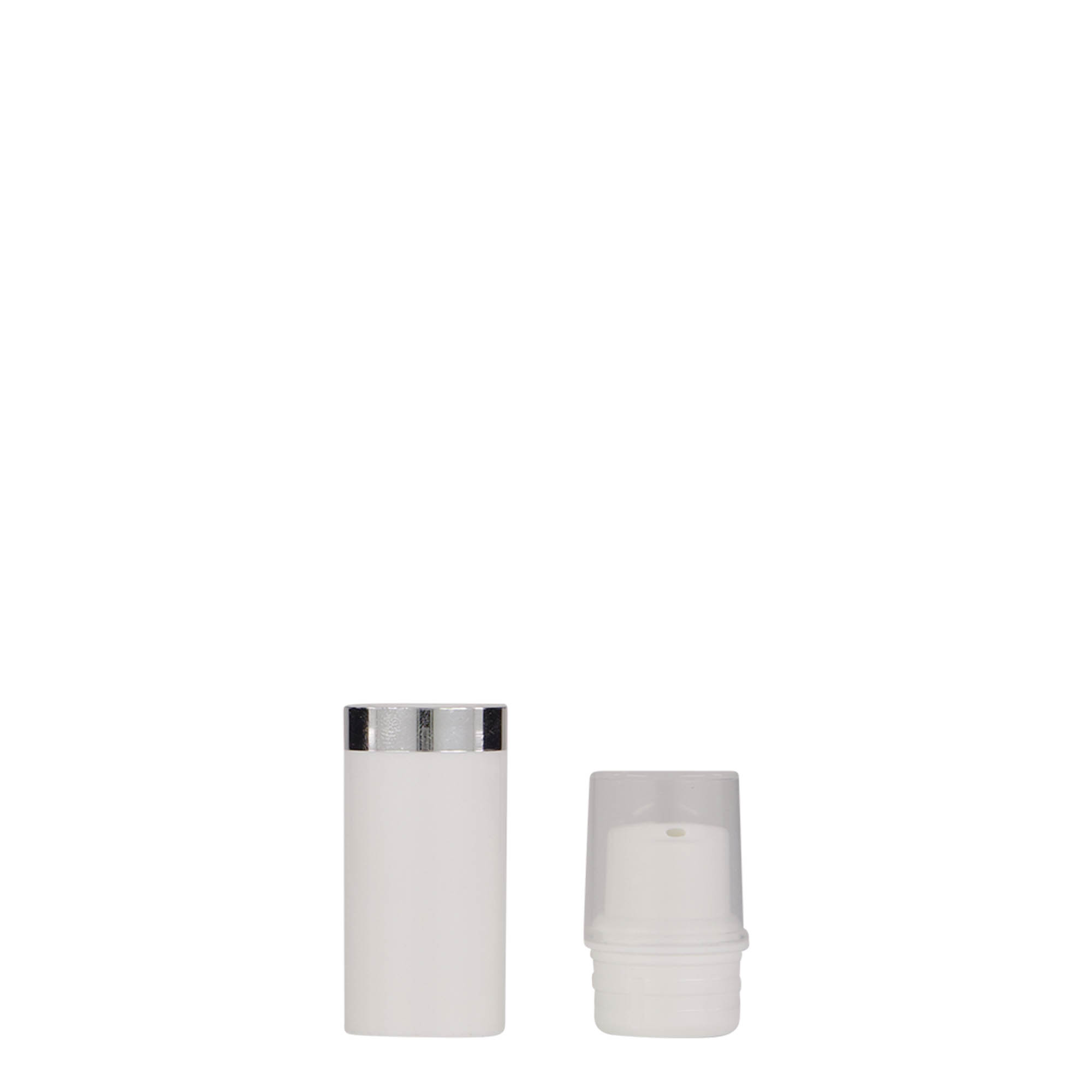 5 ml Airless Διανομέας 'Nano', πλαστικό PP, λευκό