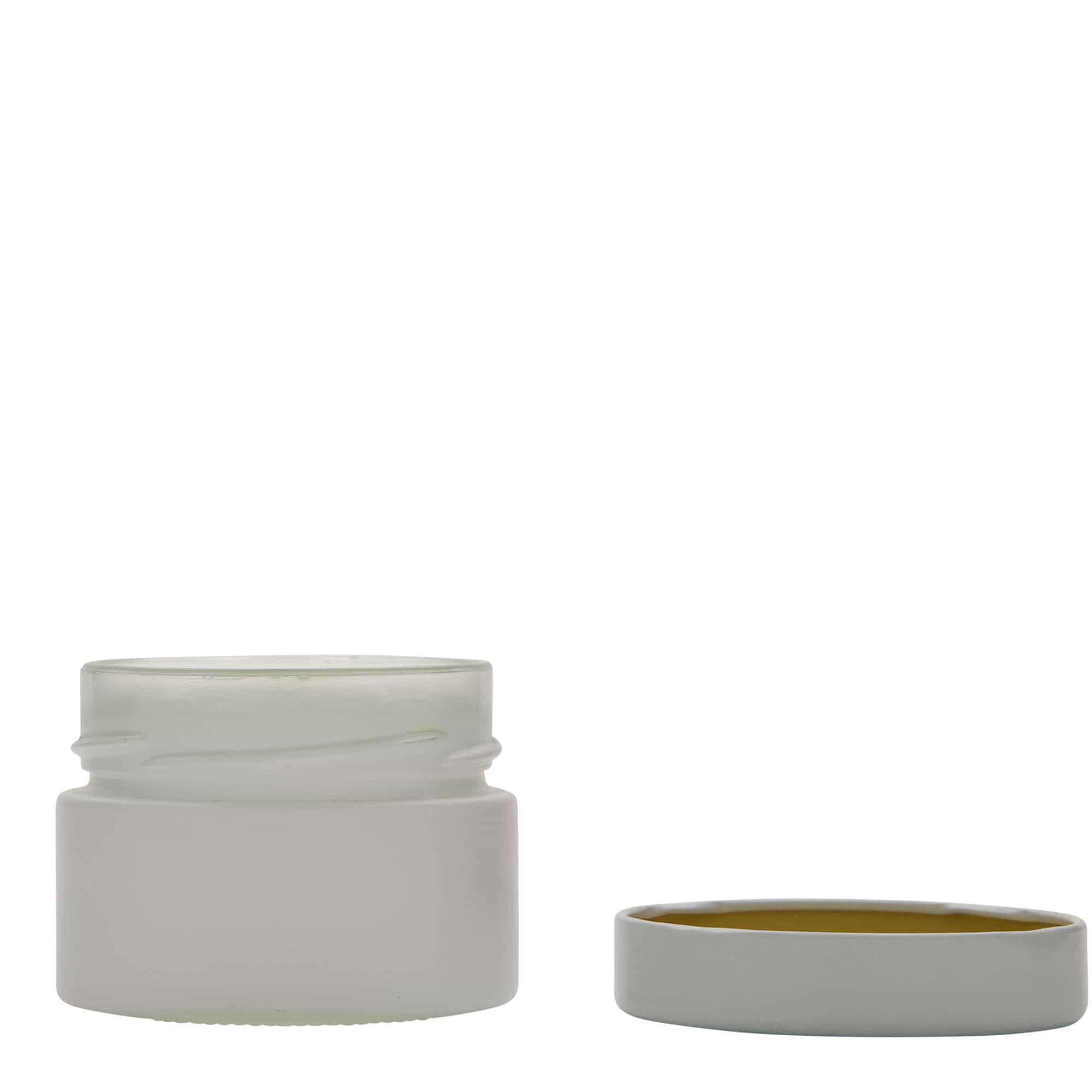 Στρογγυλό βάζο 'Aurora' 130 ml, λευκό, στόμιο: deep twist-off (DTO 66)