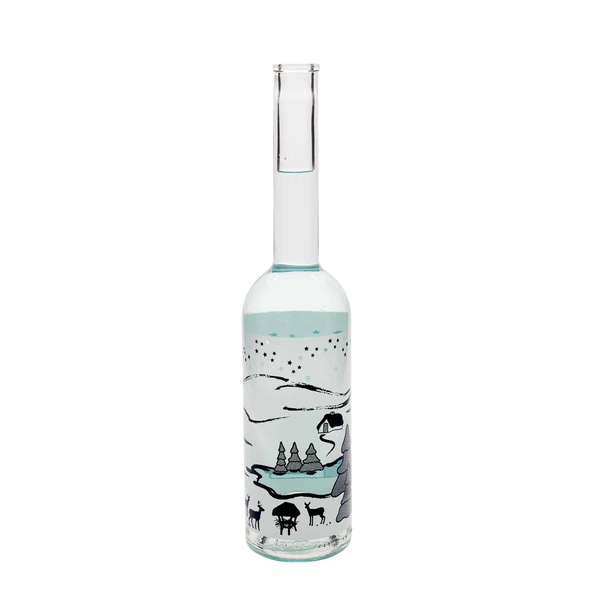500 ml γυάλινο μπουκάλι 'Opera', σχέδιο: Wintertraum-Bianco, στόμιο: φελλός 500 ml γυάλινο μπουκάλι 'Opera', σχέδιο: Wintertraum-Bianco, στόμιο: φελλός