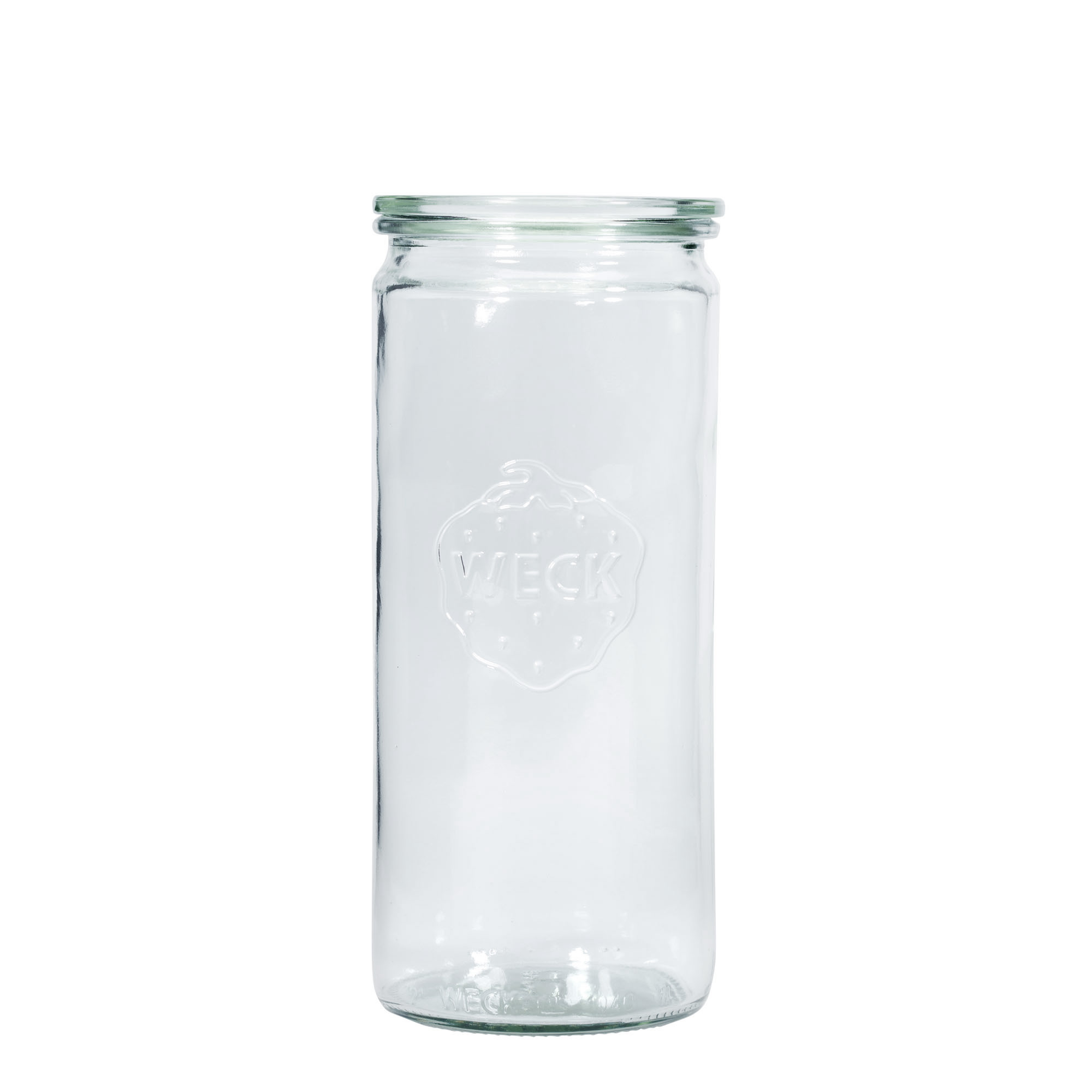 1.040 ml WECK-γυάλινο κυλινδρικό δοχείο, στόμιο: στρογγυλή άκρη