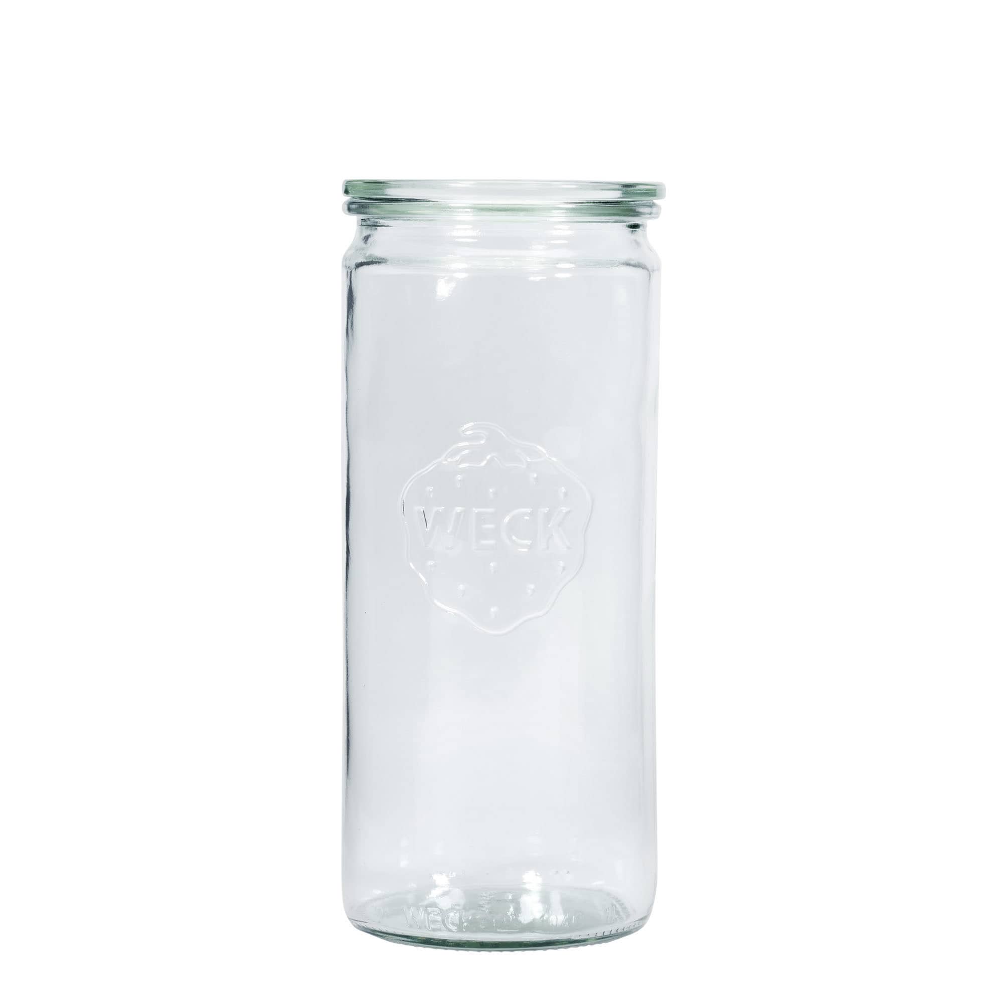1.040 ml WECK-γυάλινο κυλινδρικό δοχείο, στόμιο: στρογγυλή άκρη
