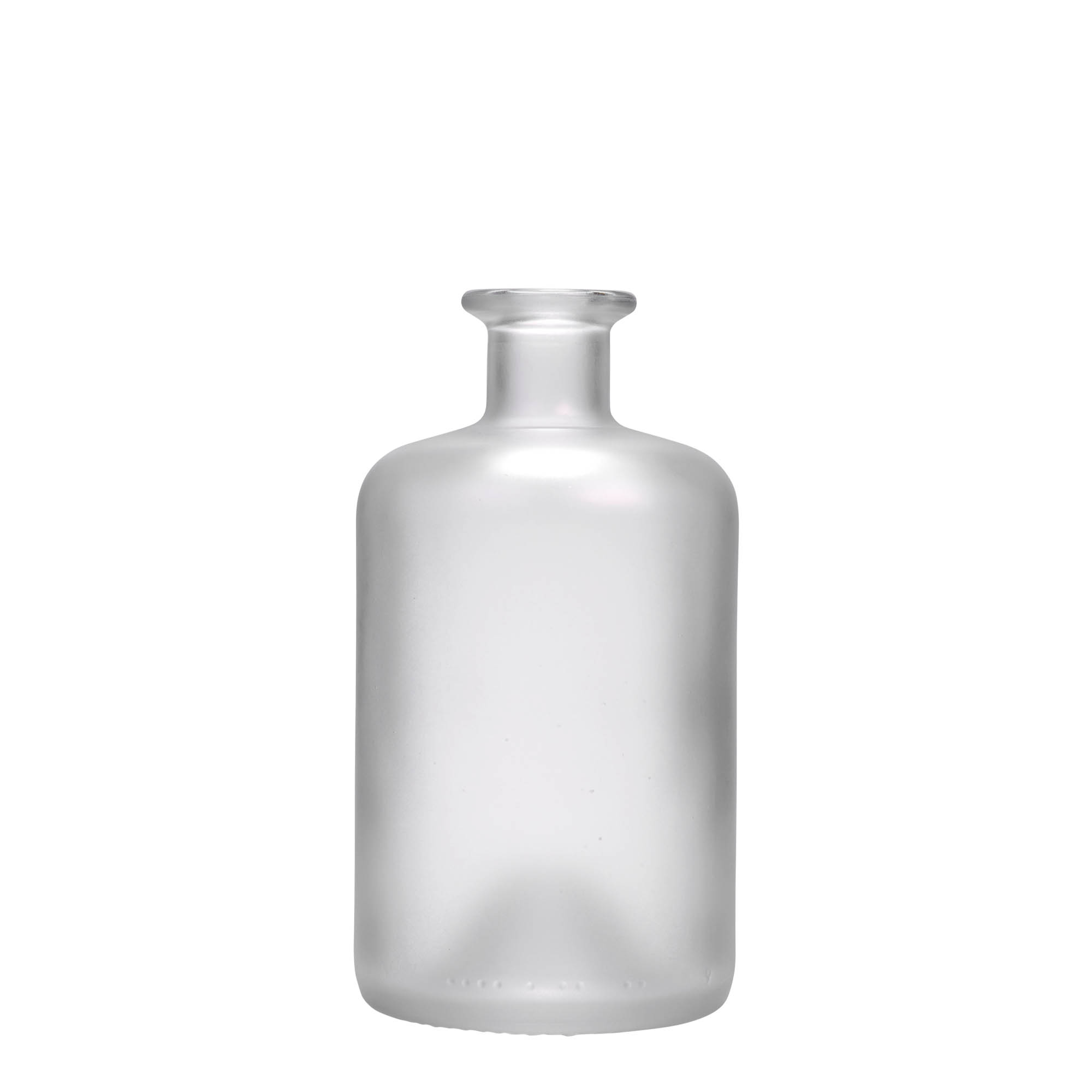 500 ml γυάλινο μπουκάλι φαρμακοποιού, παγωμένο, στόμιο: φελλός