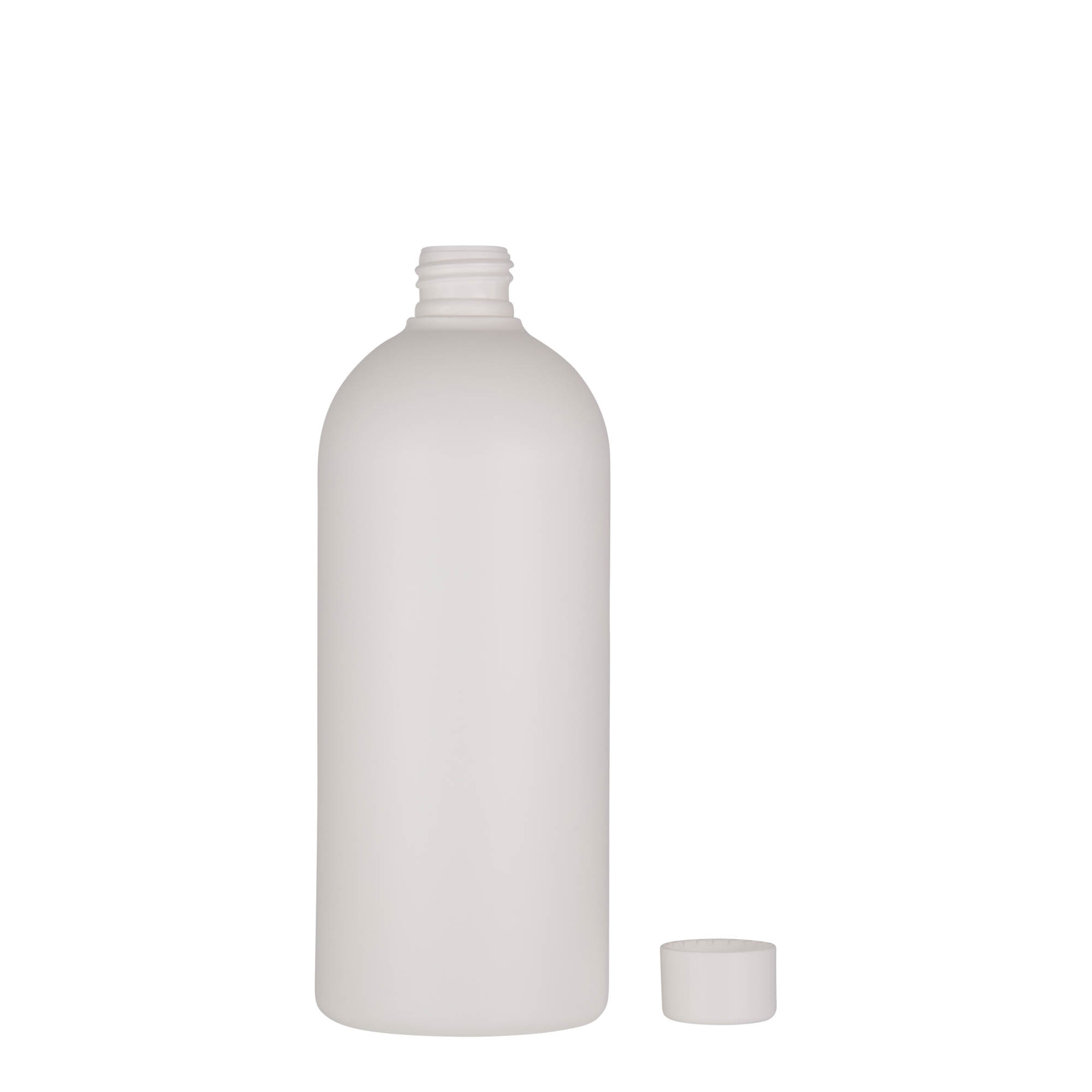 500 ml πλαστικό μπουκάλι 'Tuffy', HDPE, λευκό, στόμιο: 24/410