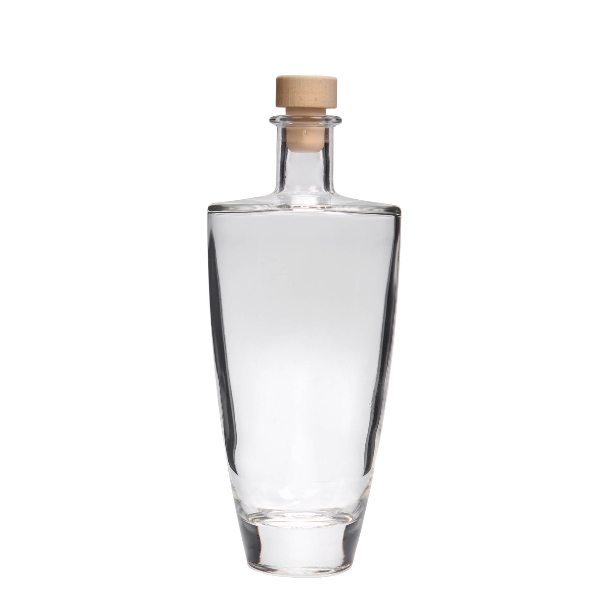 500 ml γυάλινο μπουκάλι 'Vanessa', οβάλ, στόμιο: φελλός