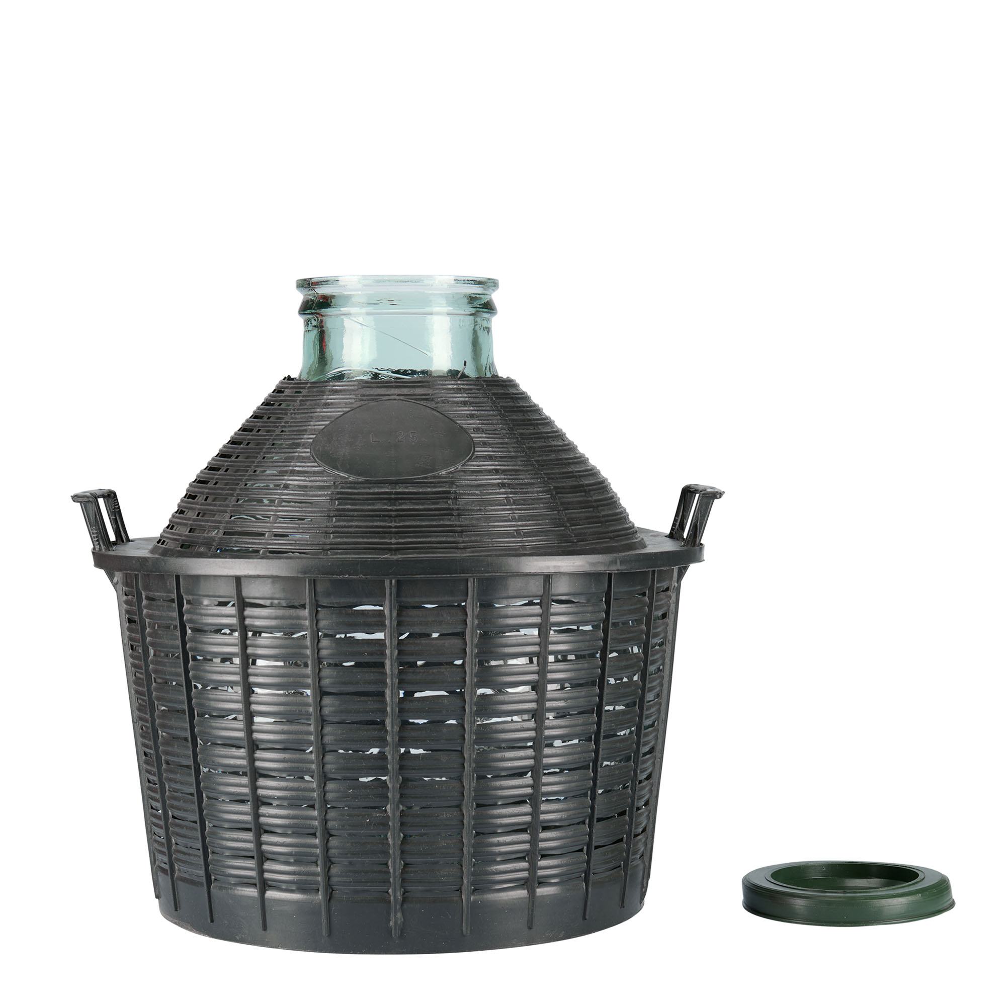 25 l φιάλη μπαλονιού με φαρδύ λαιμό, γυάλινη, στόμιο: καπάκι τύπου Stülpdeckel 25 l φιάλη μπαλονιού με φαρδύ λαιμό, γυάλινη, στόμιο: καπάκι τύπου Stülpdeckel