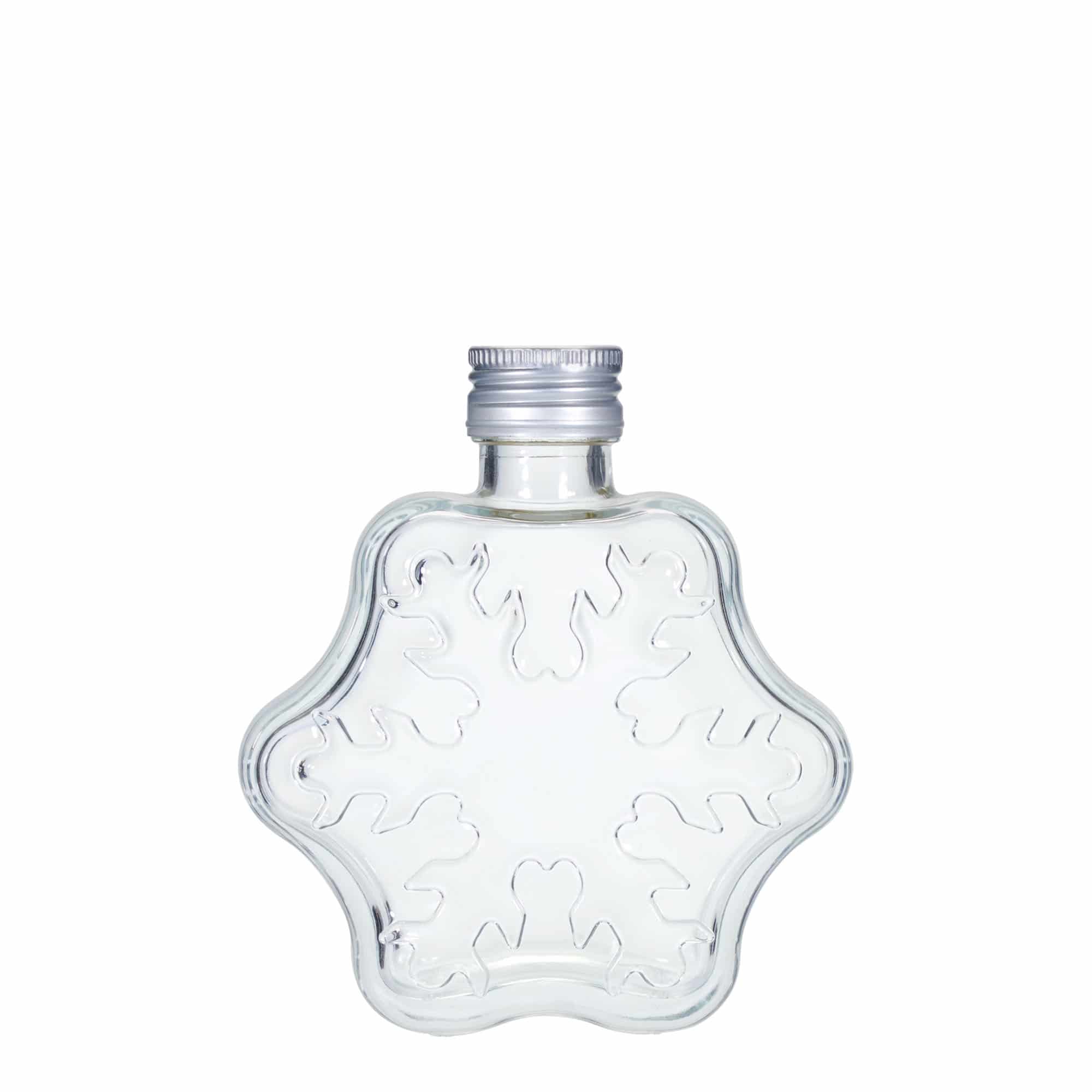 200 ml γυάλινη φιάλη 'Νιφάδα χιονιού', στόμιο: PP 28