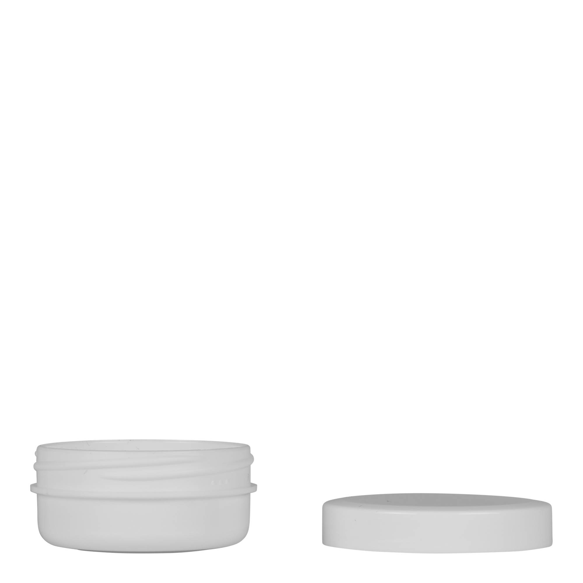 12 ml πλαστικό δοχείο 'White Line', PP, λευκό, στόμιο: βιδωτό καπάκι