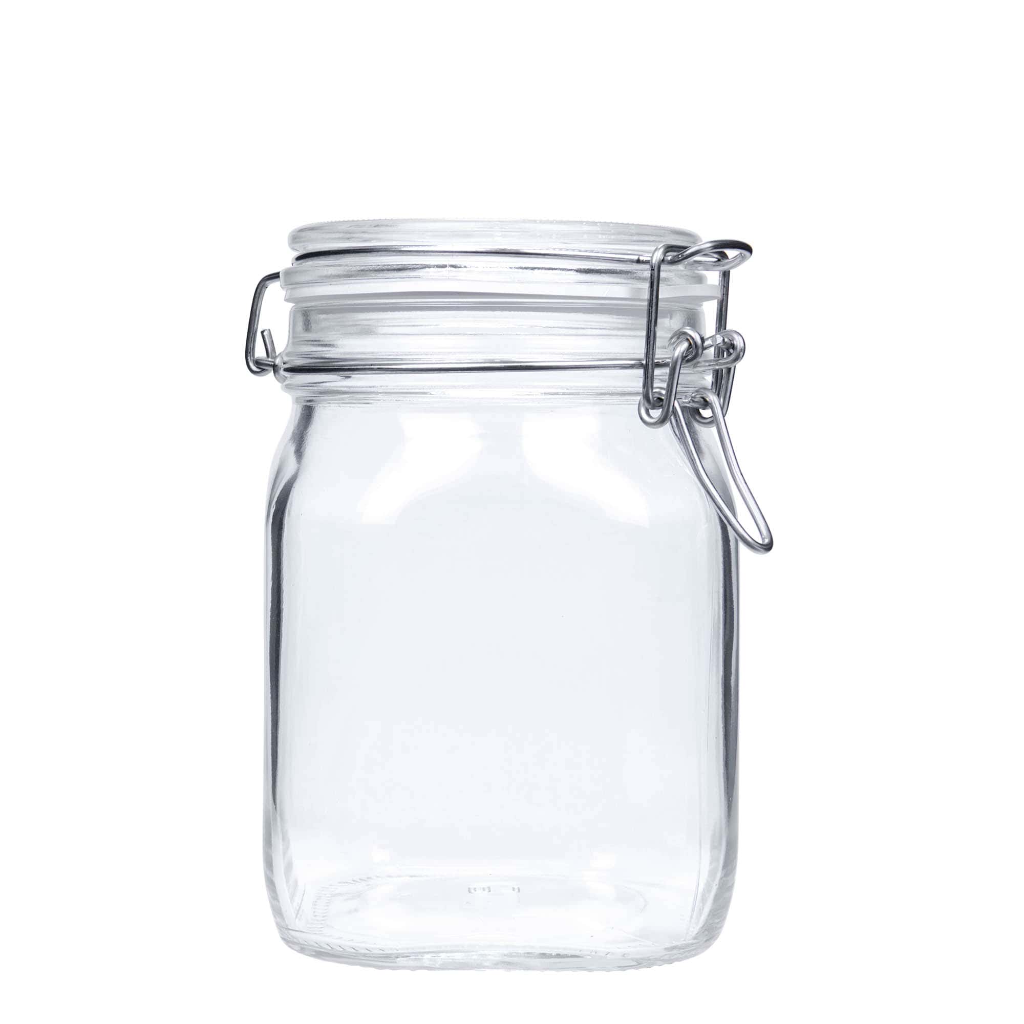 Βάζο με καπάκι με κλιπ 'Fido' 1.000 ml, τετράγωνο, στόμιο: καπάκι με κλιπ Βάζο με καπάκι με κλιπ 'Fido' 1.000 ml, τετράγωνο, στόμιο: καπάκι με κλιπ