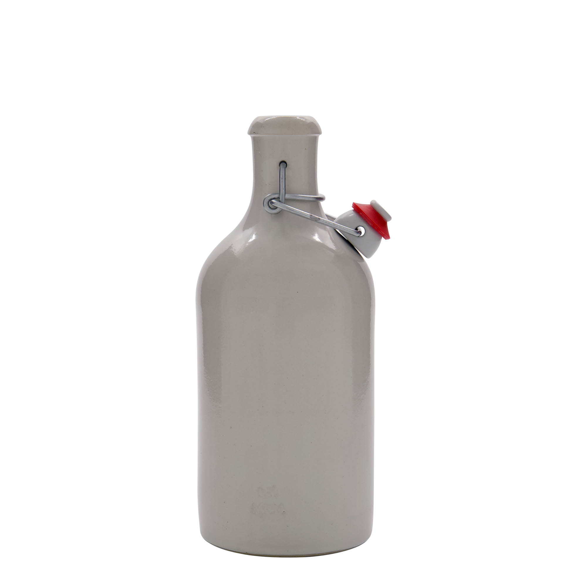 500 ml κανάτα από πηλό, κεραμικό, λευκή, στόμιο: κλείσιμο με σύρτη