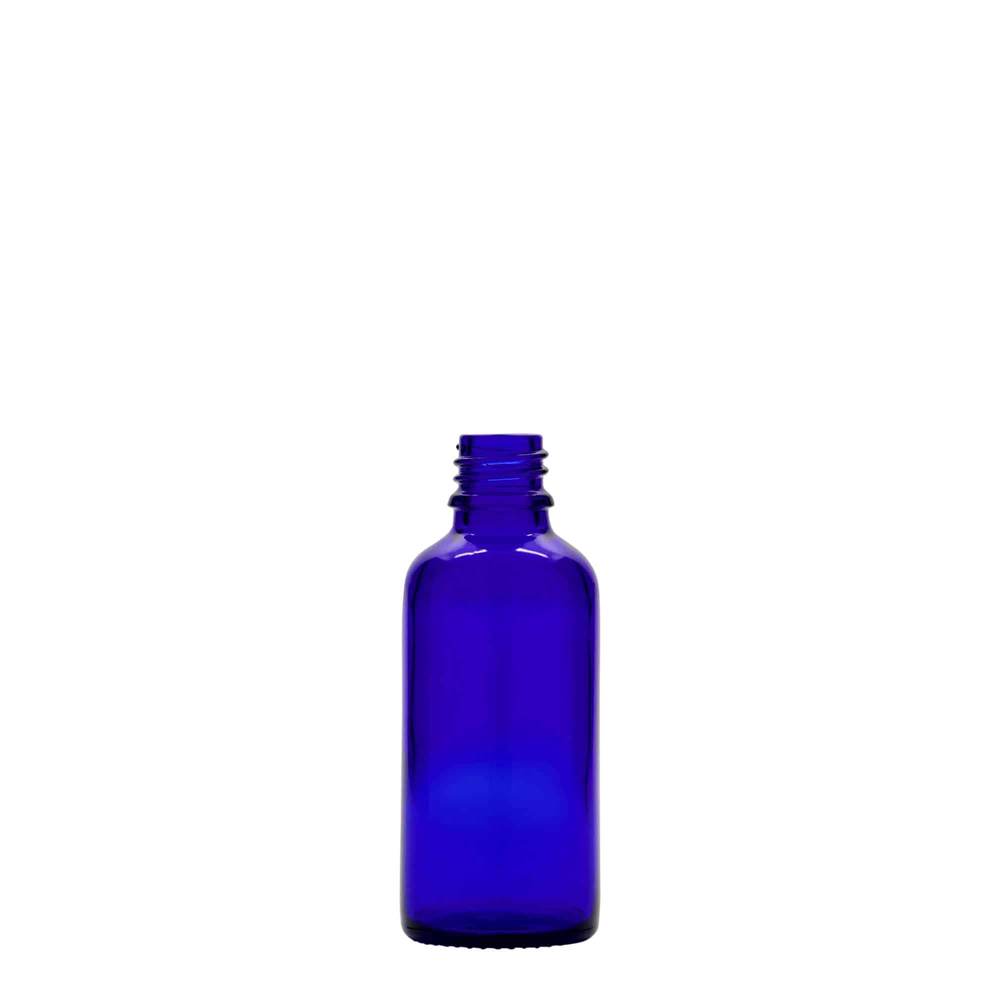 50 ml φιαλίδιο φαρμάκου, γυαλί, βασιλικό μπλε, στόμιο: DIN 18 50 ml φιαλίδιο φαρμάκου, γυαλί, βασιλικό μπλε, στόμιο: DIN 18