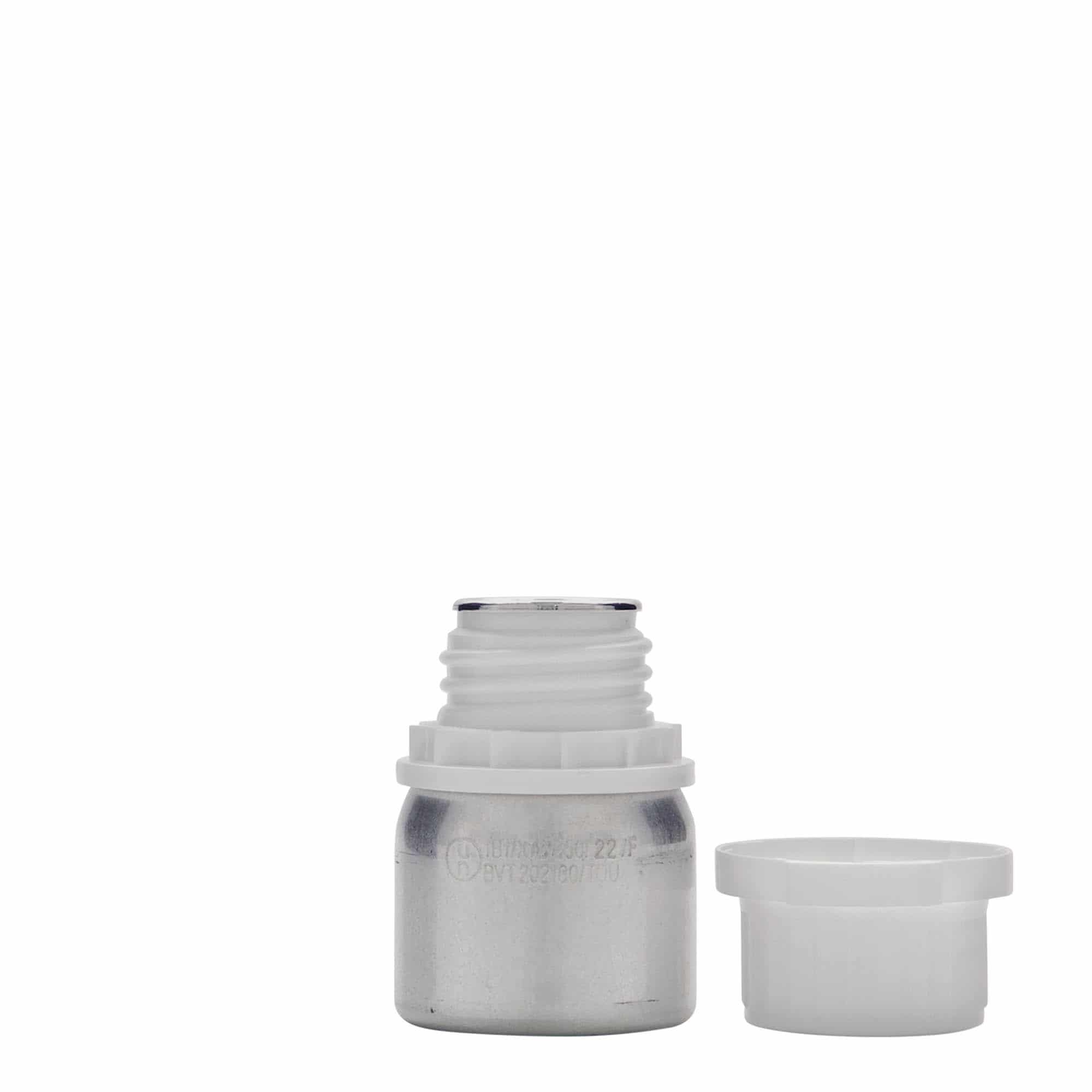 50 ml αλουμινένιο μπουκάλι, μέταλλο, ασημί, στόμιο: DIN 32 50 ml αλουμινένιο μπουκάλι, μέταλλο, ασημί, στόμιο: DIN 32
