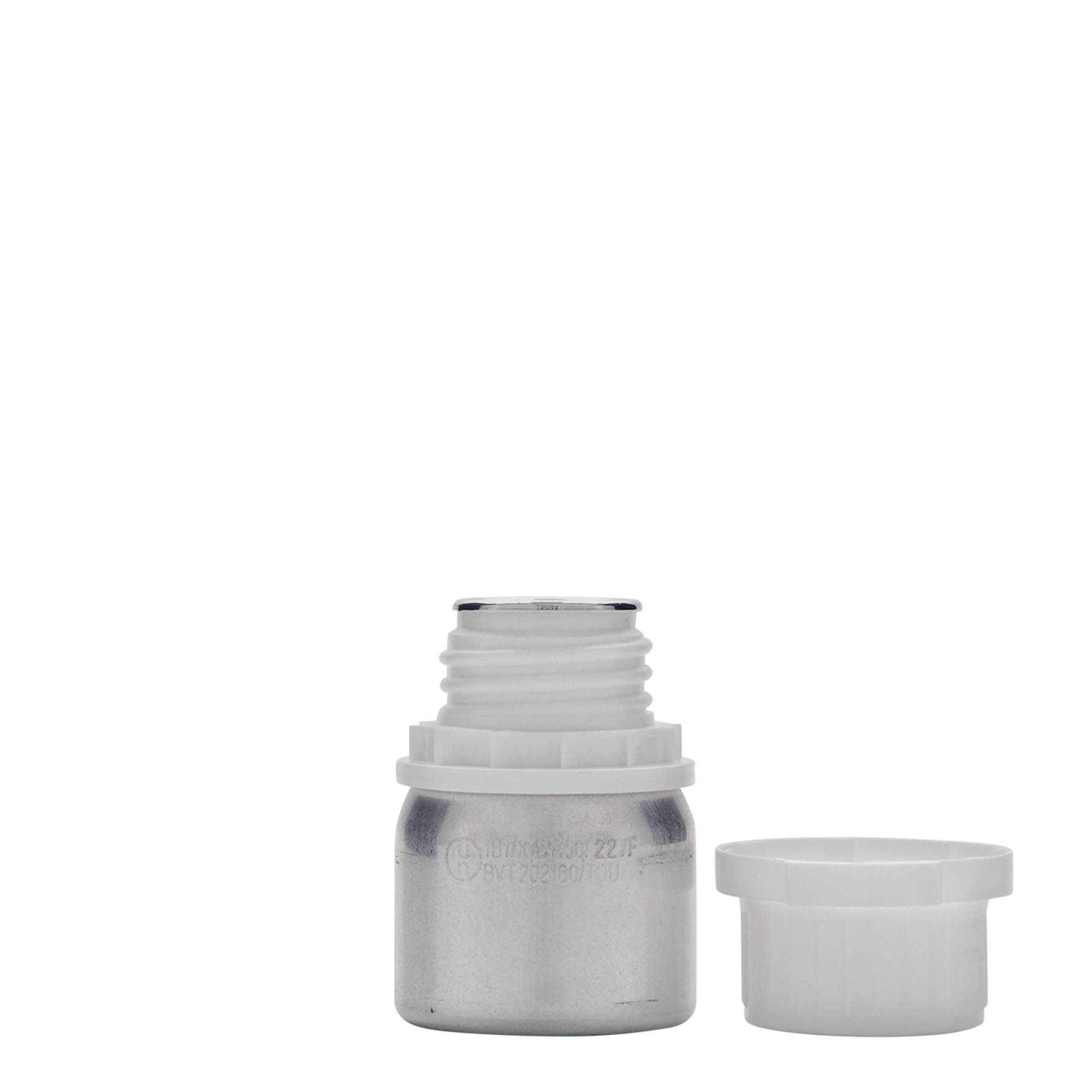 50 ml αλουμινένιο μπουκάλι, μέταλλο, ασημί, στόμιο: DIN 32 50 ml αλουμινένιο μπουκάλι, μέταλλο, ασημί, στόμιο: DIN 32