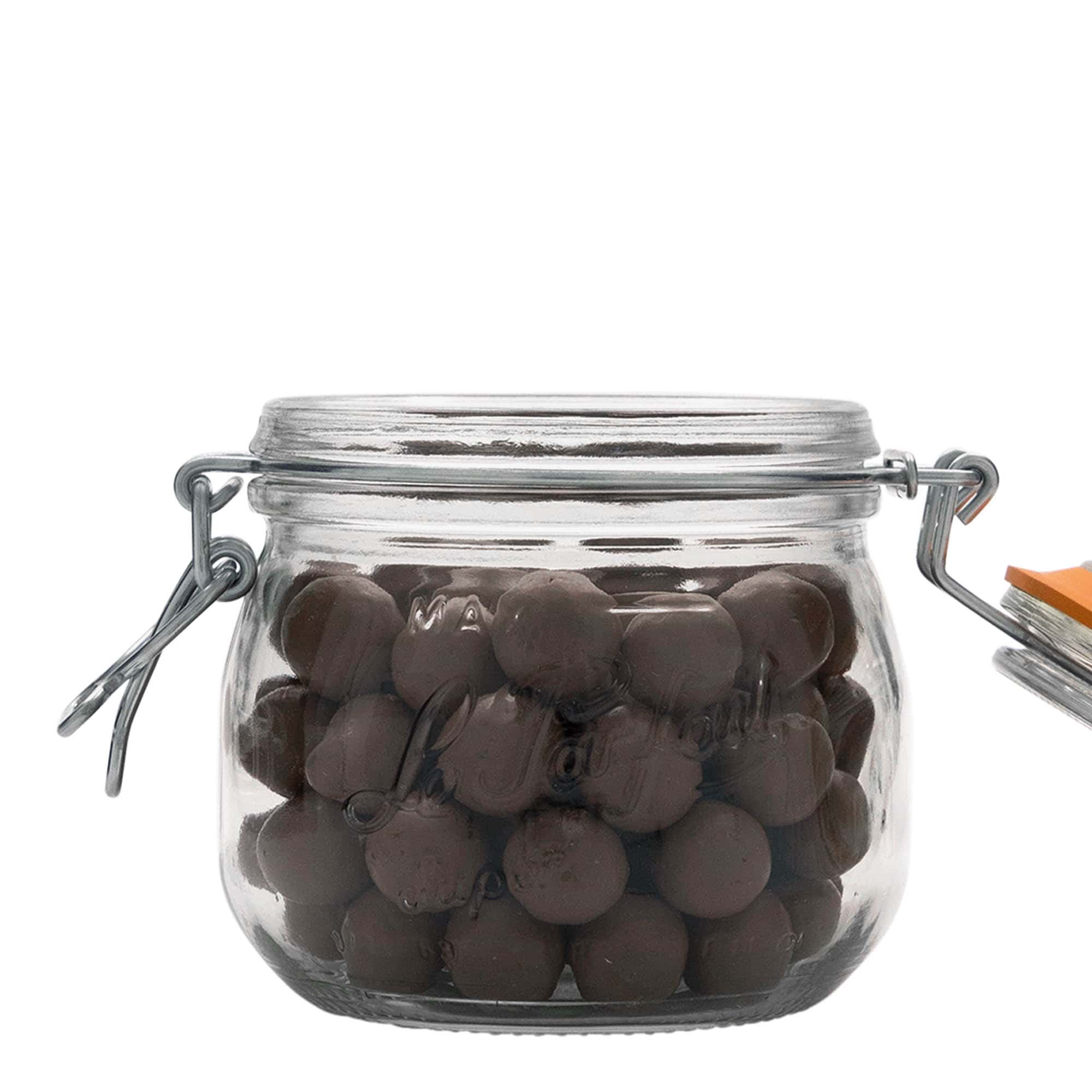 500 ml γυάλινο βάζο με σύρμα κλεισίματος 'Le Parfait Super Bocal', άνοιγμα: κλείσιμο με σύρμα 500 ml γυάλινο βάζο με σύρμα κλεισίματος 'Le Parfait Super Bocal', άνοιγμα: κλείσιμο με σύρμα