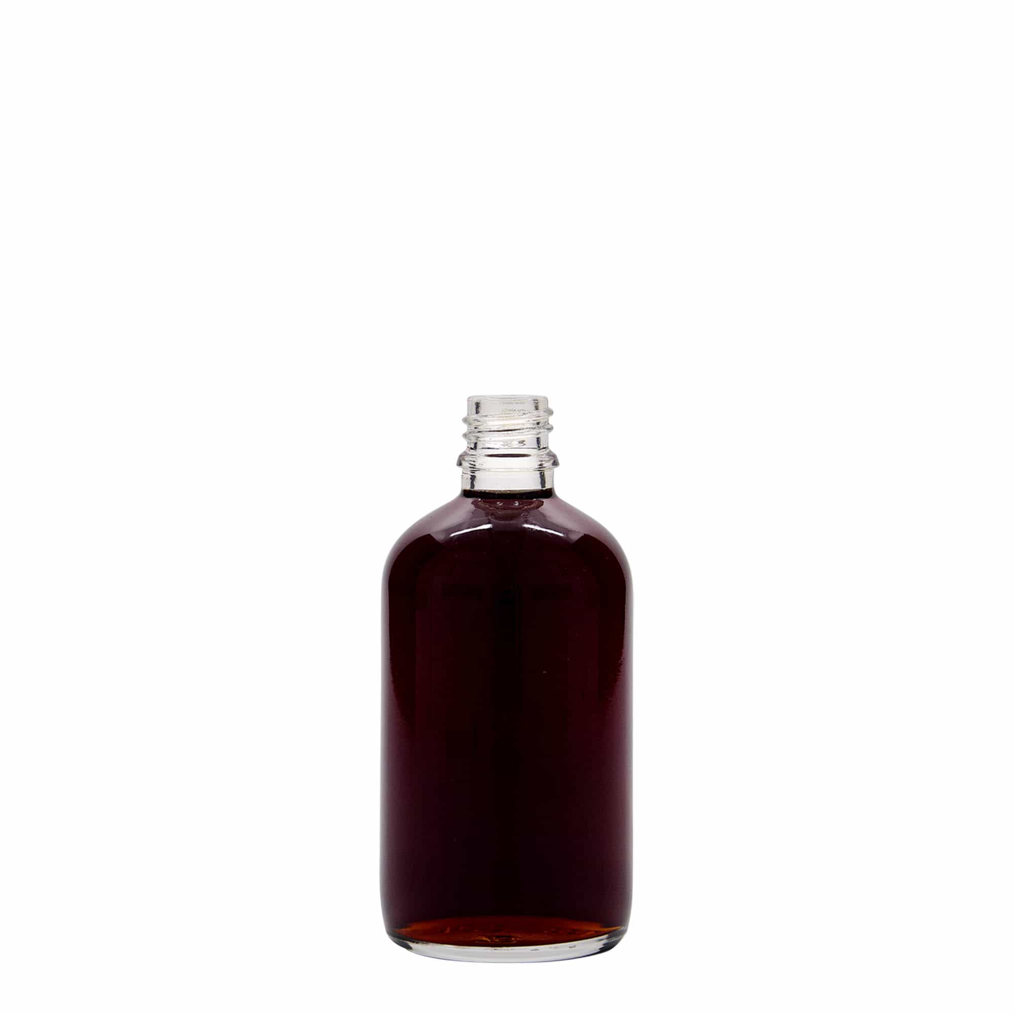 100 ml φιαλίδιο φαρμάκου, γυάλινο, στόμιο: DIN 18