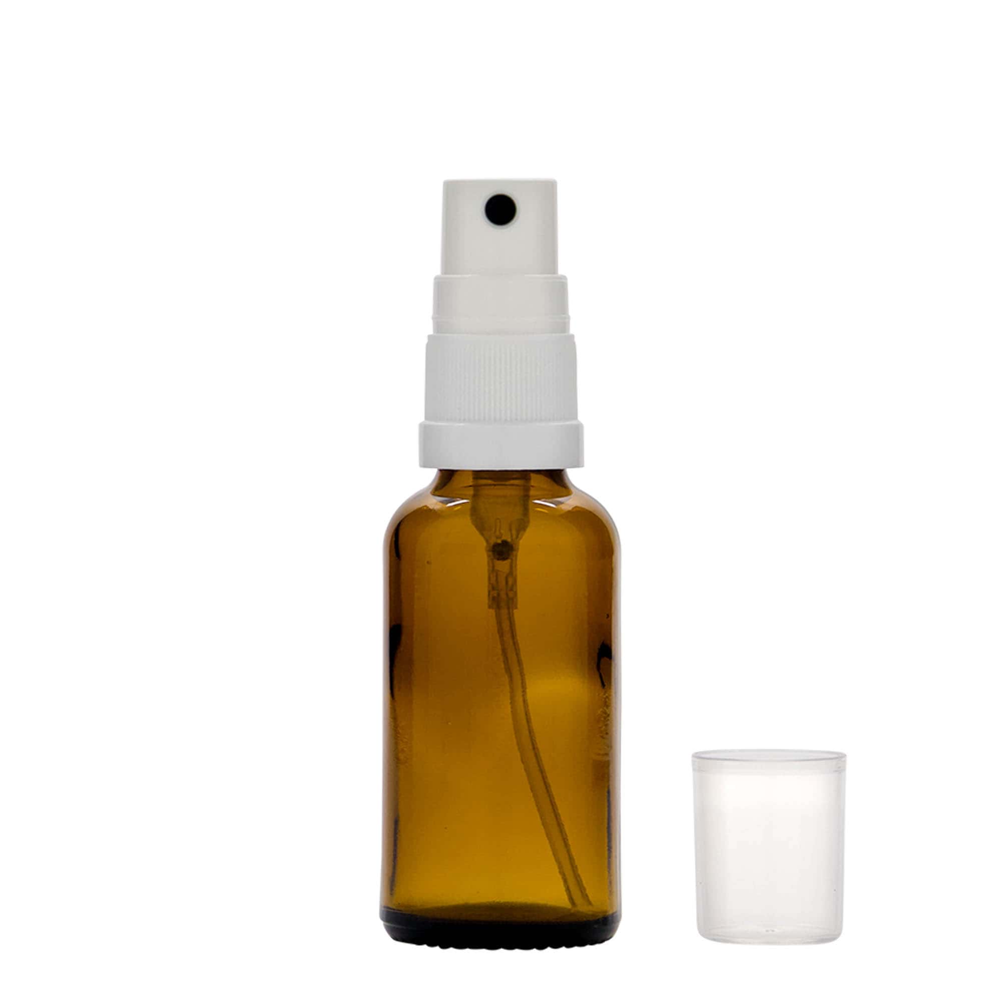 30 ml φιαλίδιο ψεκασμού φαρμάκου, γυάλινο, καφέ, στόμιο: DIN 18 30 ml φιαλίδιο ψεκασμού φαρμάκου, γυάλινο, καφέ, στόμιο: DIN 18