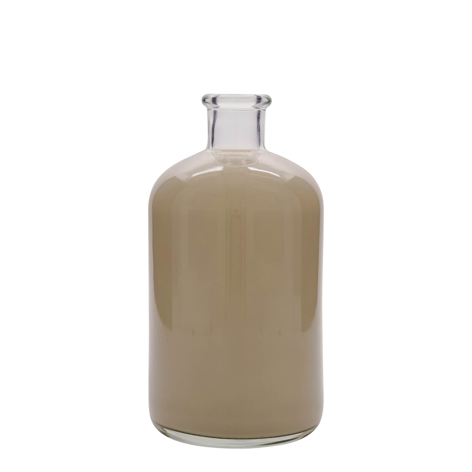 1.000 ml γυάλινο μπουκάλι φαρμακοποιού, στόμιο: φελλός
