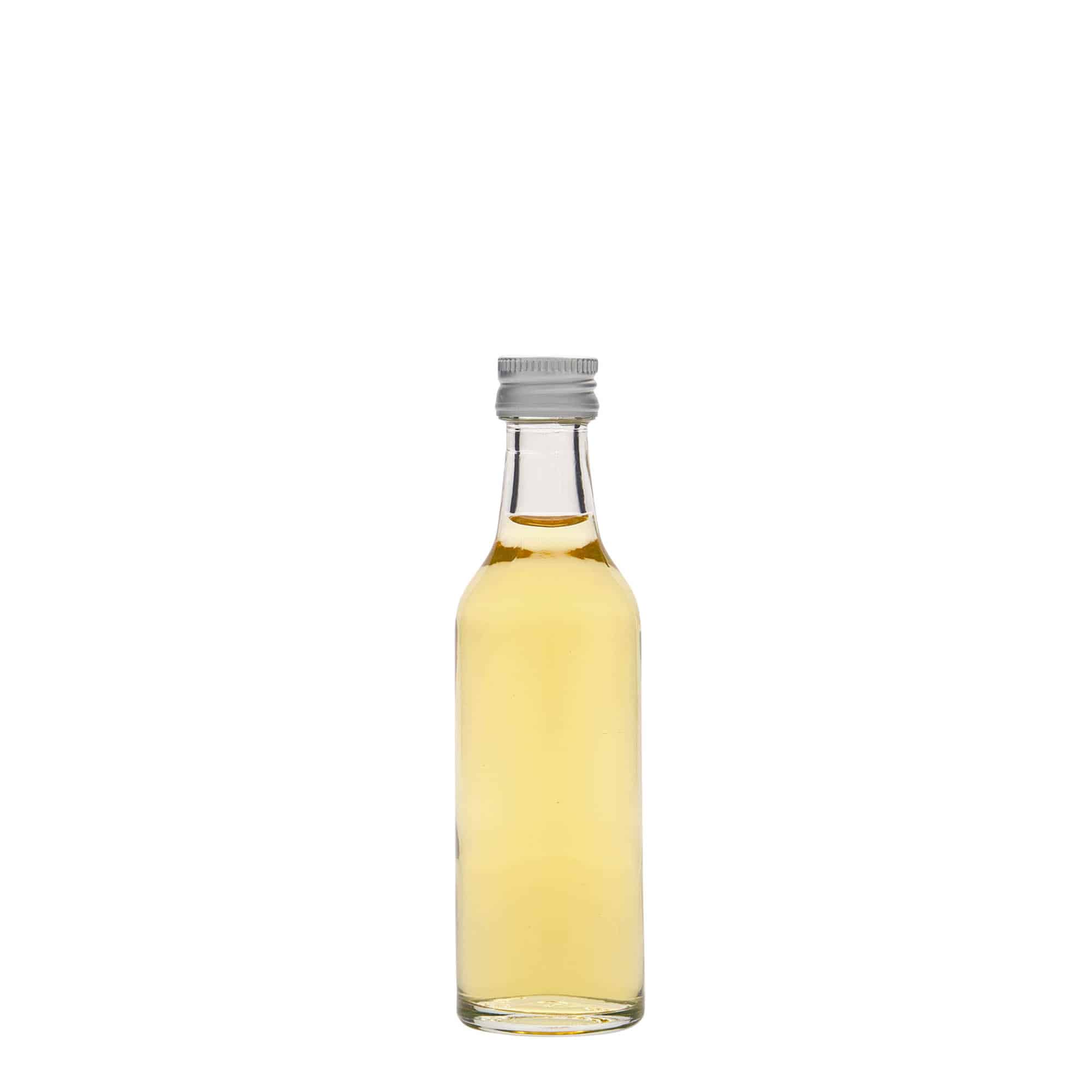 50 ml γυάλινο μπουκάλι με ίσιο λαιμό, στόμιο: PP 18 50 ml γυάλινο μπουκάλι με ίσιο λαιμό, στόμιο: PP 18