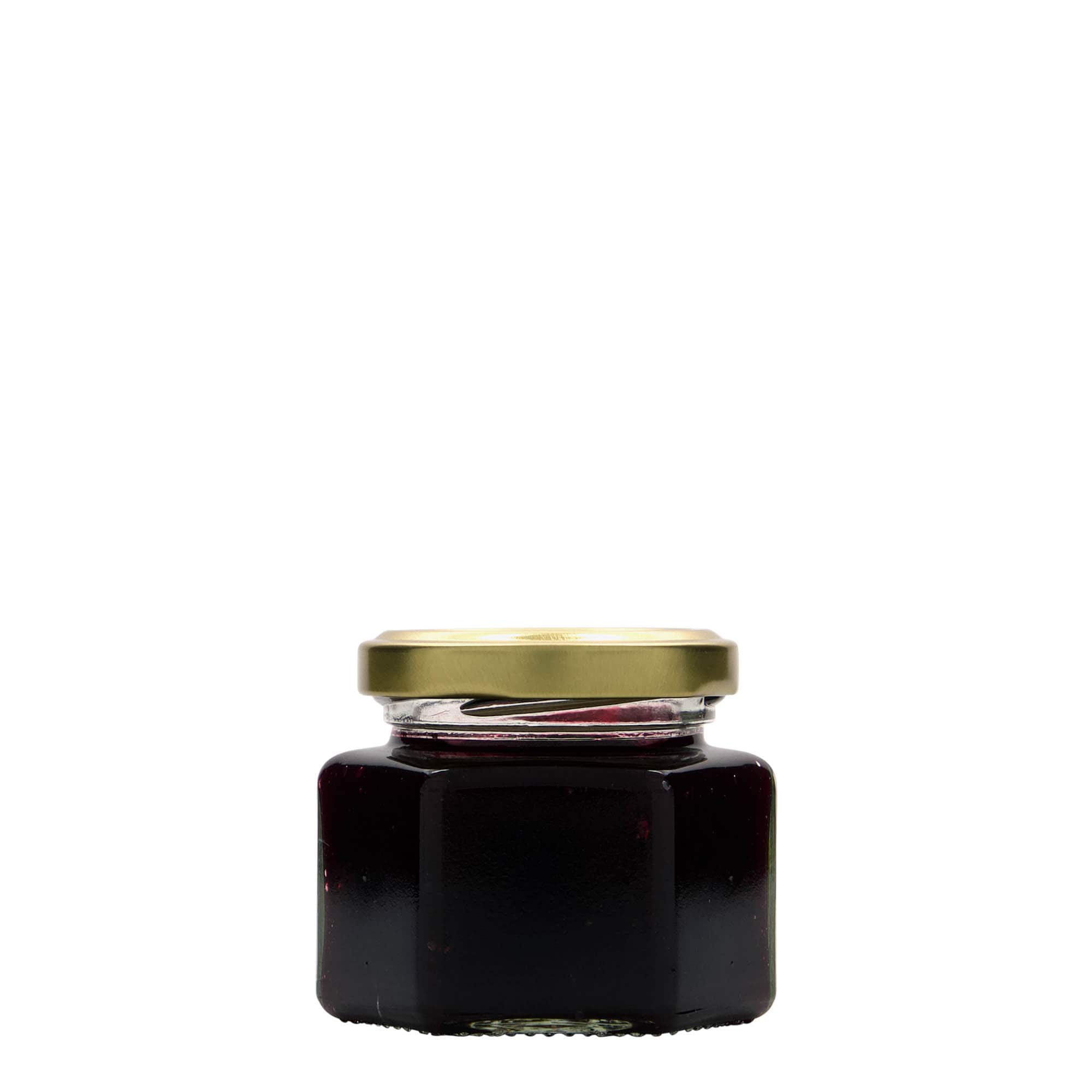 106 ml εξαγωνικό γυάλινο δοχείο, στόμιο: Twist-Off (TO 53)