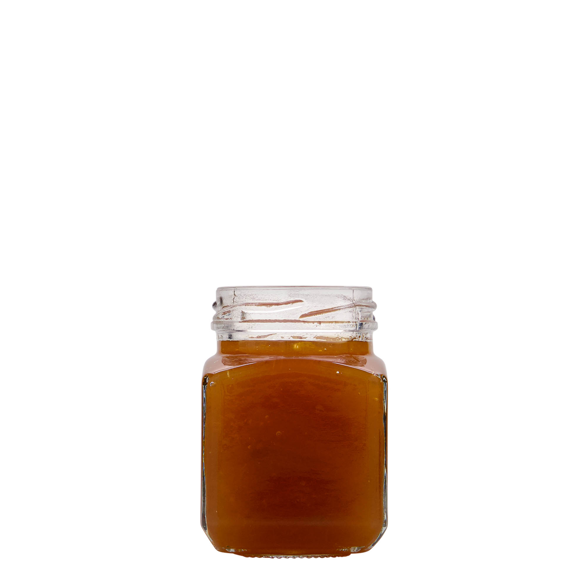 106 ml τετράγωνο γυάλινο βάζο, στόμιο: Twist-Off (TO 48) 106 ml τετράγωνο γυάλινο βάζο, στόμιο: Twist-Off (TO 48)