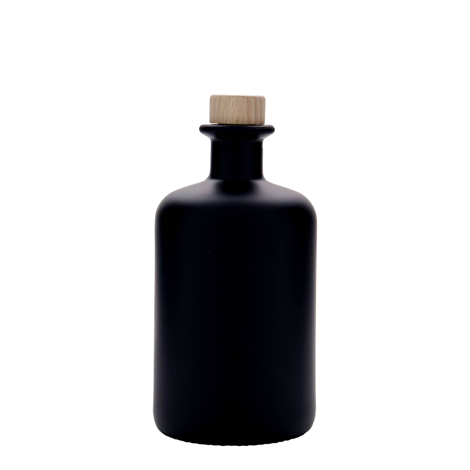 500 ml γυάλινο μπουκάλι φαρμακοποιού, μαύρο, στόμιο: φελλός 500 ml γυάλινο μπουκάλι φαρμακοποιού, μαύρο, στόμιο: φελλός