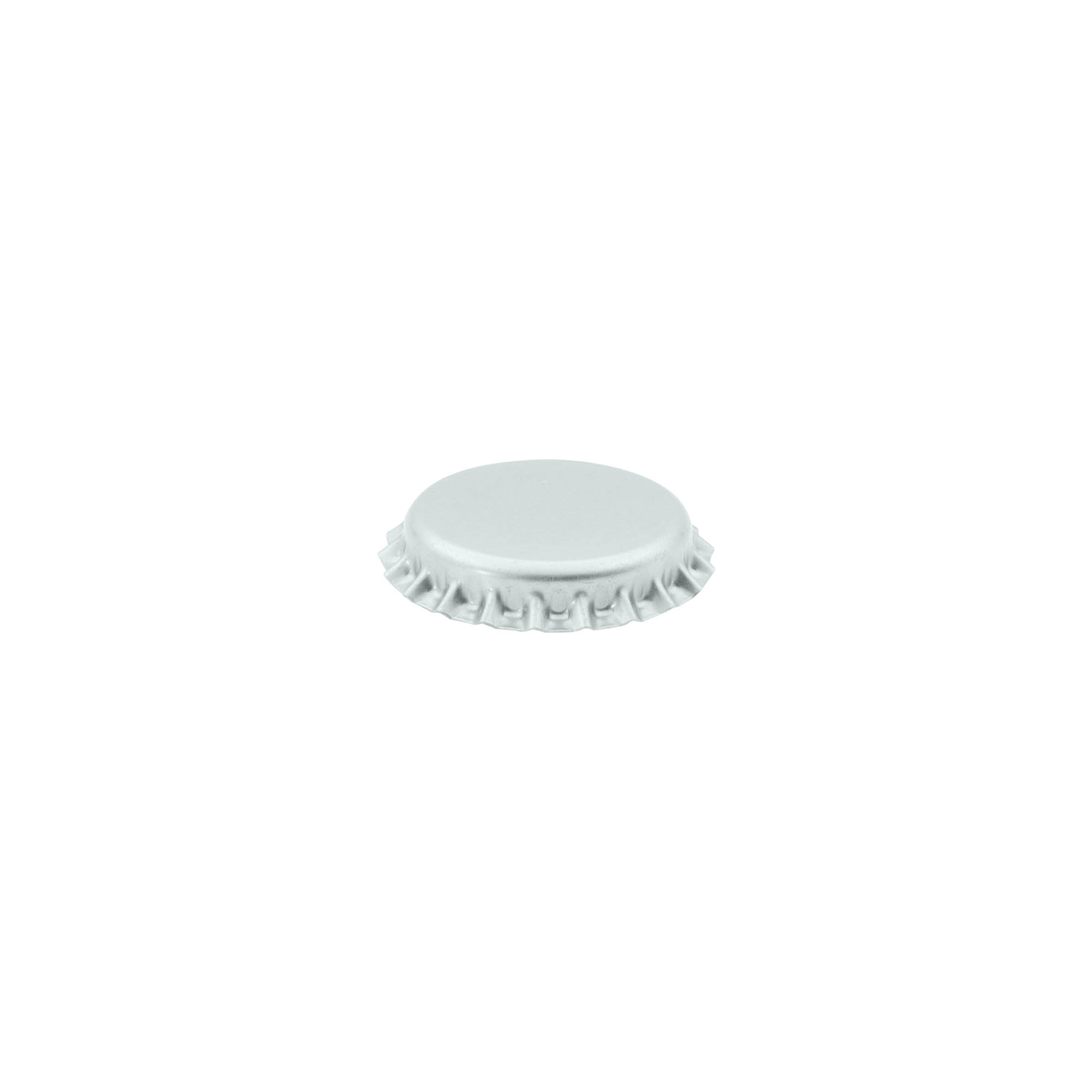 Μεταλλικά καπάκια 26 mm, ασημί
