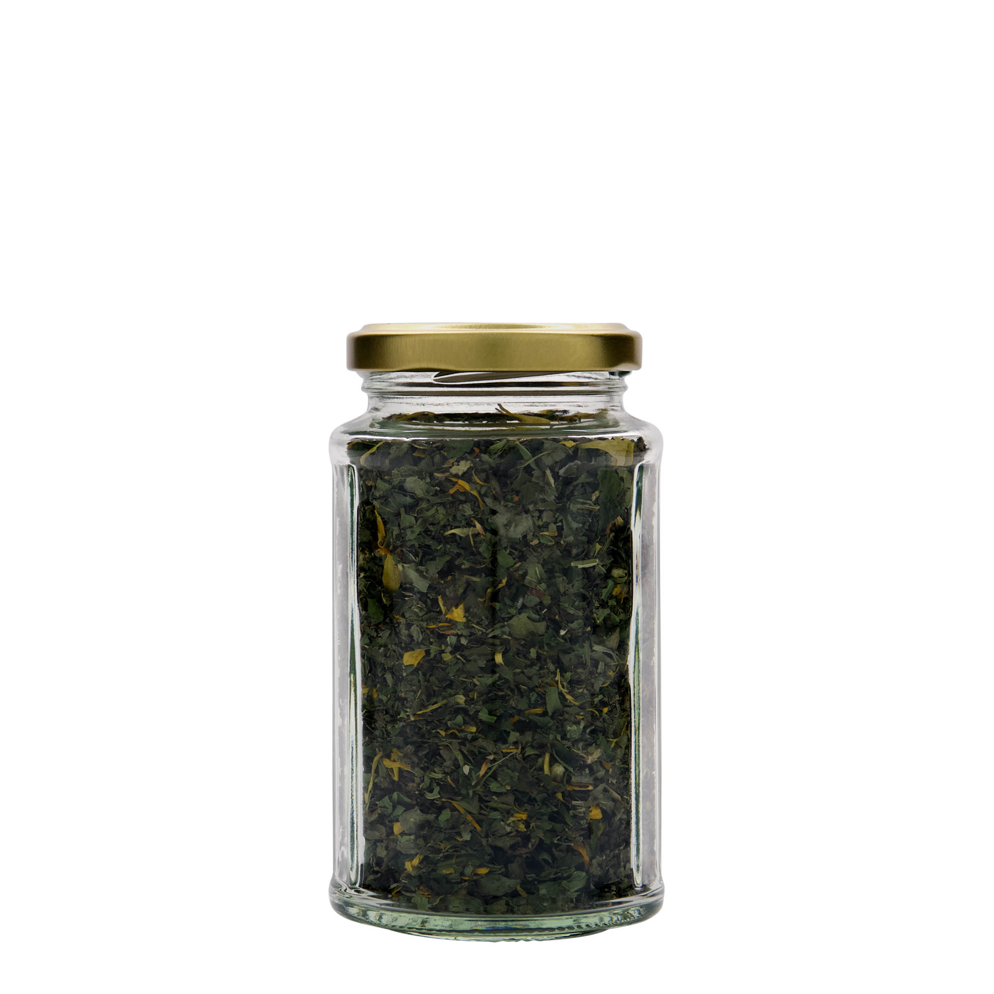 288 ml γυάλινο βάζο με δώδεκα γωνίες, στόμιο: Twist-Off (TO 58) 288 ml γυάλινο βάζο με δώδεκα γωνίες, στόμιο: Twist-Off (TO 58)