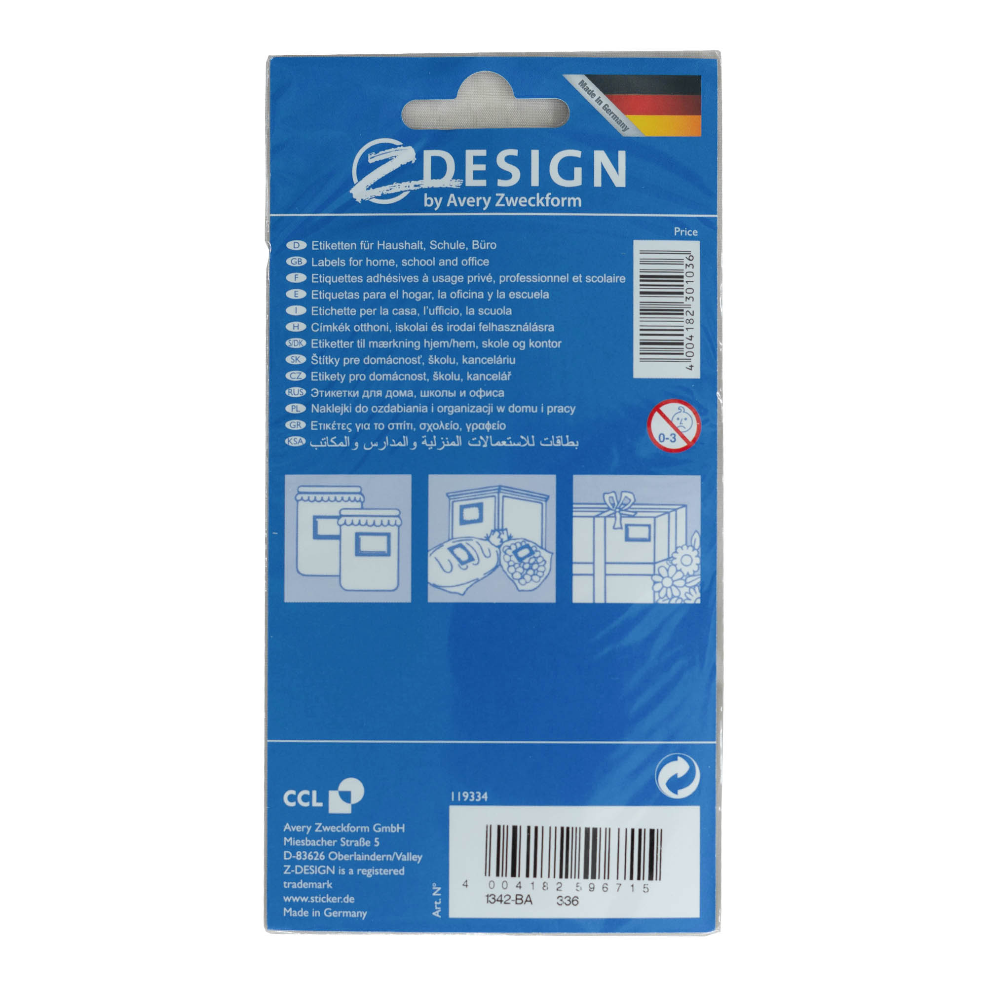 Zweckform ετικέτες 'Πλαίσιο Φρούτα', ορθογώνιες, χαρτί, πολύχρωμες Zweckform ετικέτες 'Πλαίσιο Φρούτα', ορθογώνιες, χαρτί, πολύχρωμες