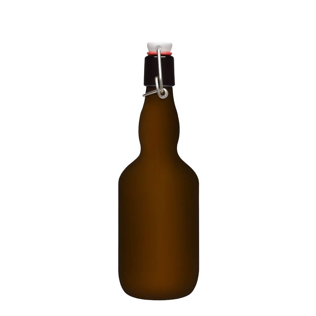 500 ml μπουκάλι μπύρας με λαιμό τύπου Kropfhals, γυαλί, παλαιωμένο πράσινο, στόμιο: κούμπωμα με μανταλάκι 500 ml μπουκάλι μπύρας με λαιμό τύπου Kropfhals, γυαλί, παλαιωμένο πράσινο, στόμιο: κούμπωμα με μανταλάκι