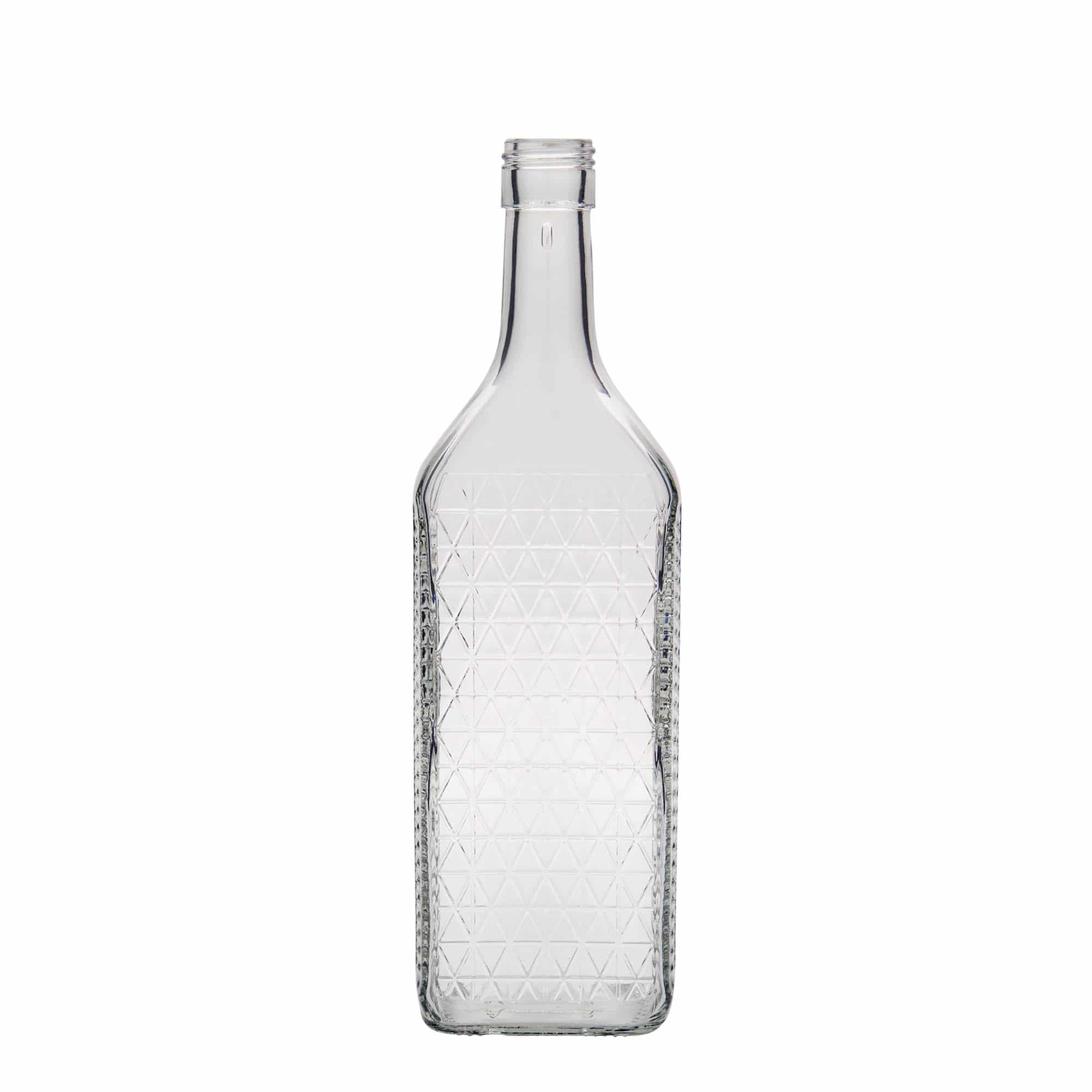 Γυάλινο μπουκάλι 'Caruso' 700 ml, ορθογώνιο, στόμιο: PP 31,5