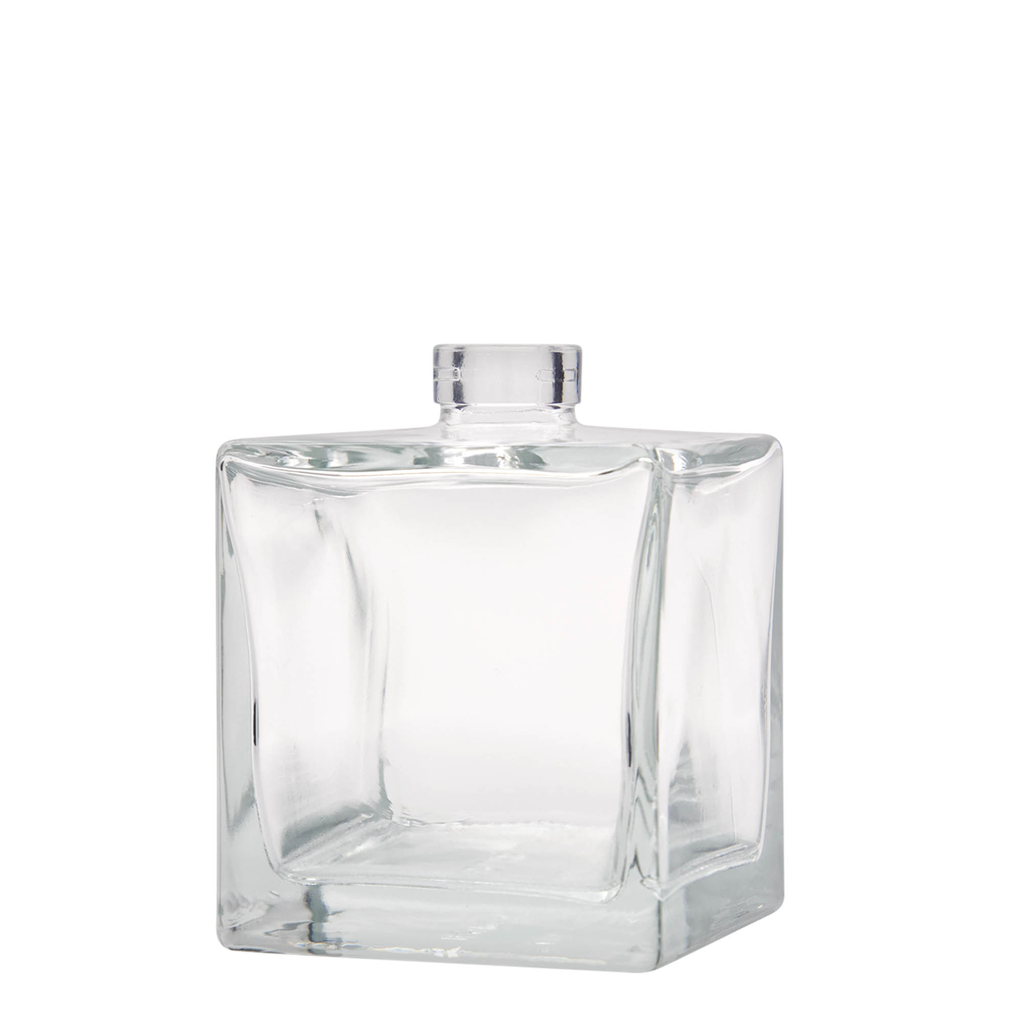 500 ml γυάλινο μπουκάλι 'Cube', τετράγωνο, στόμιο: φελλός