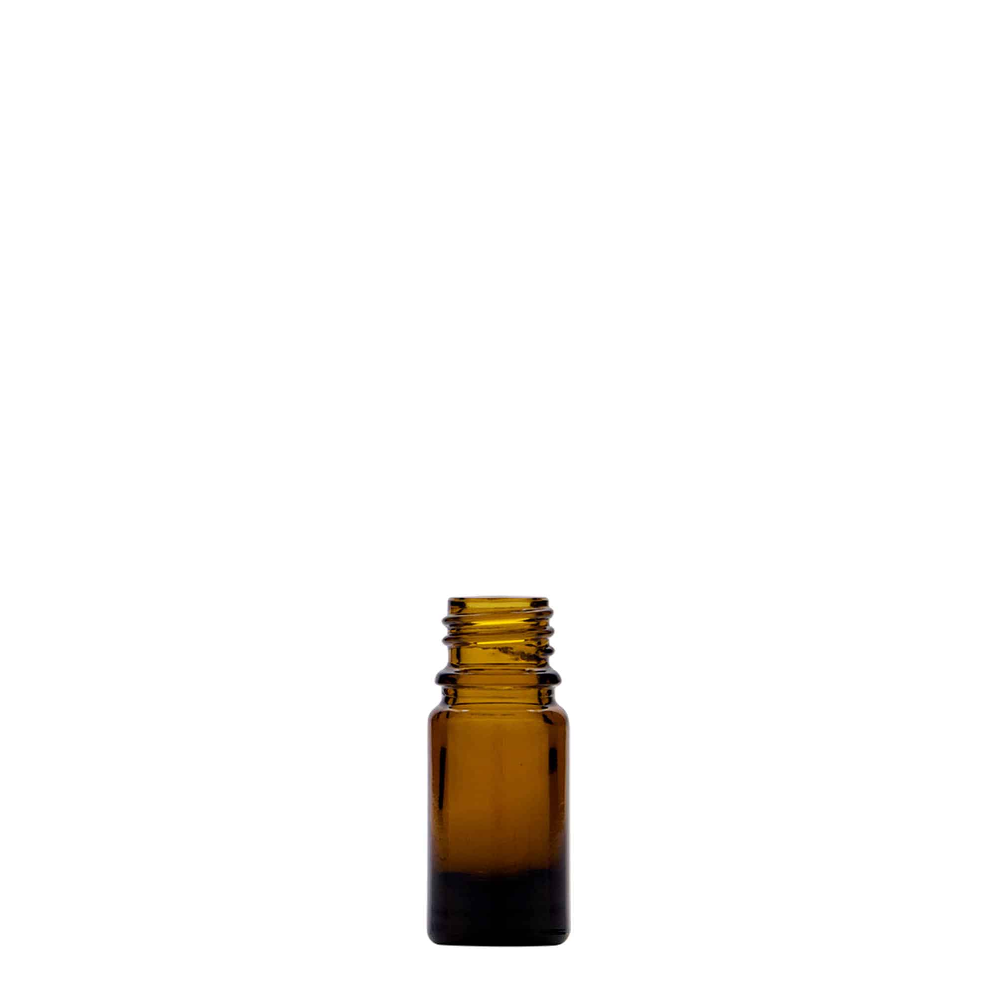 Μπουκάλι φαρμάκου 5 ml, γυάλινο, καφέ, στόμιο: DIN 18