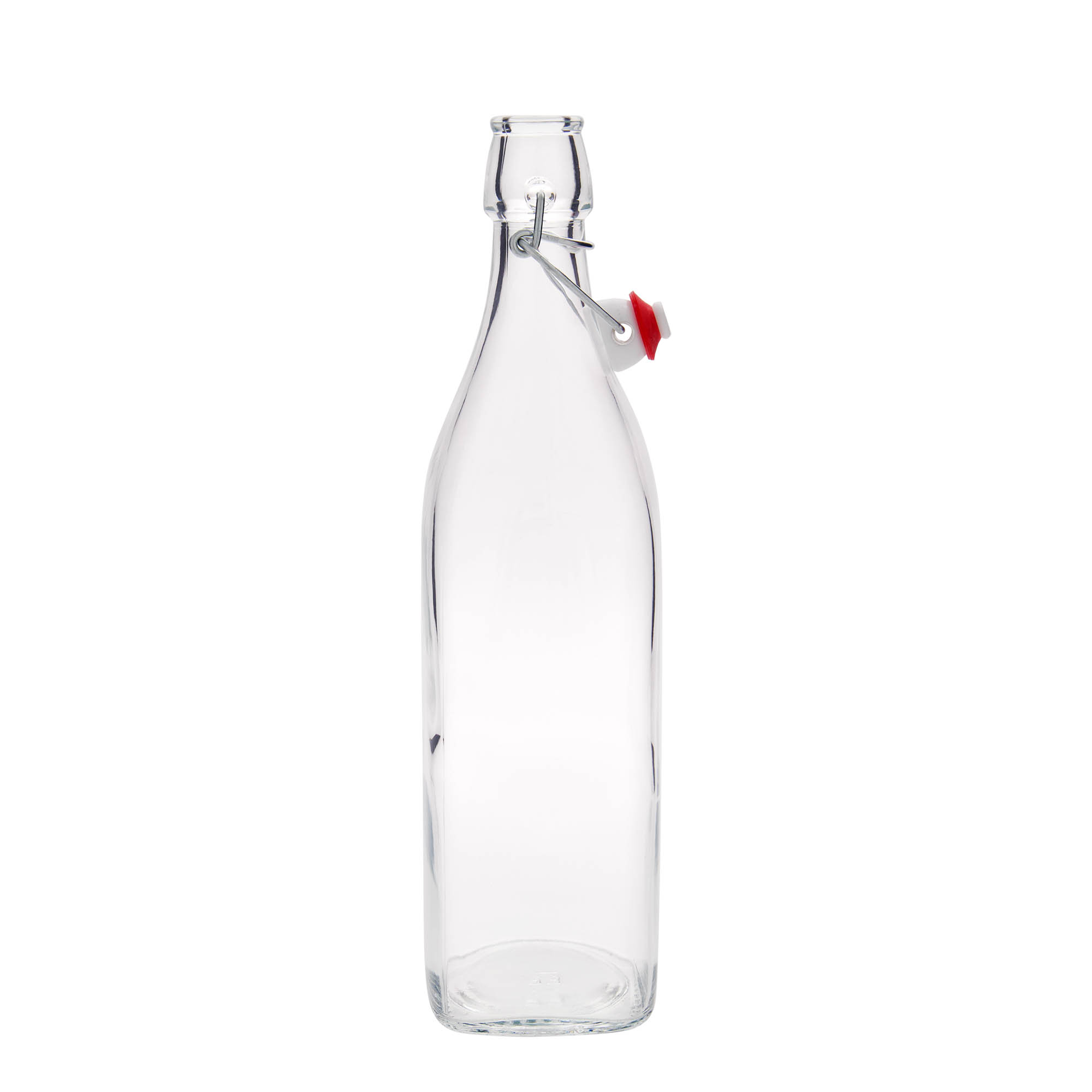 Γυάλινο μπουκάλι 'Swing' 1.000 ml, τετράγωνο, στόμιο: μηχανικό πώμα