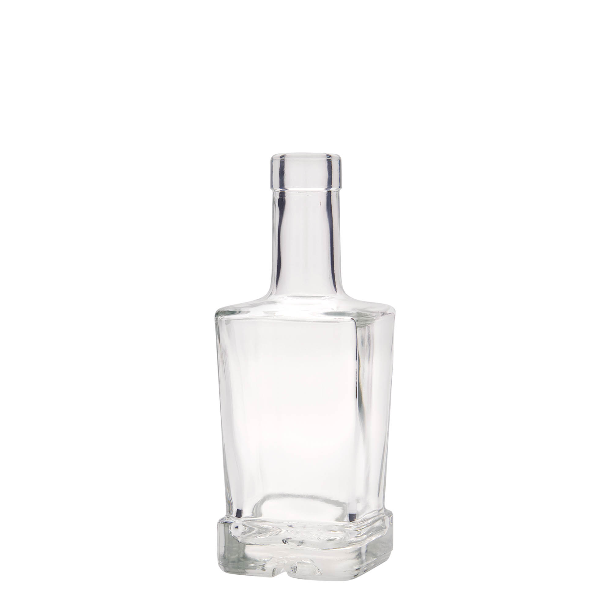 250 ml γυάλινο μπουκάλι 'Rene', τετράγωνο, στόμιο: φελλός