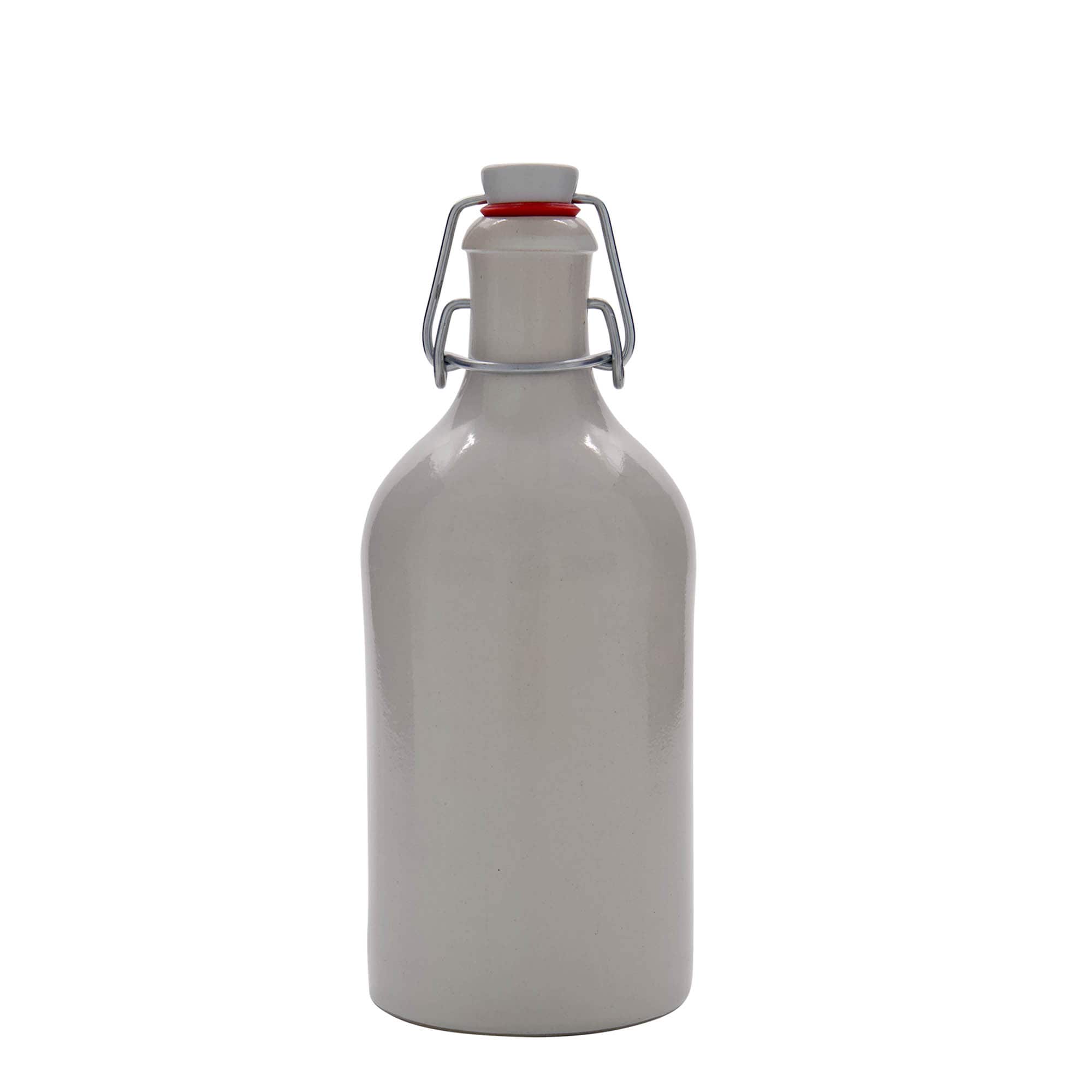 500 ml κανάτα από πηλό, κεραμικό, λευκή, στόμιο: κλείσιμο με σύρτη 500 ml κανάτα από πηλό, κεραμικό, λευκή, στόμιο: κλείσιμο με σύρτη
