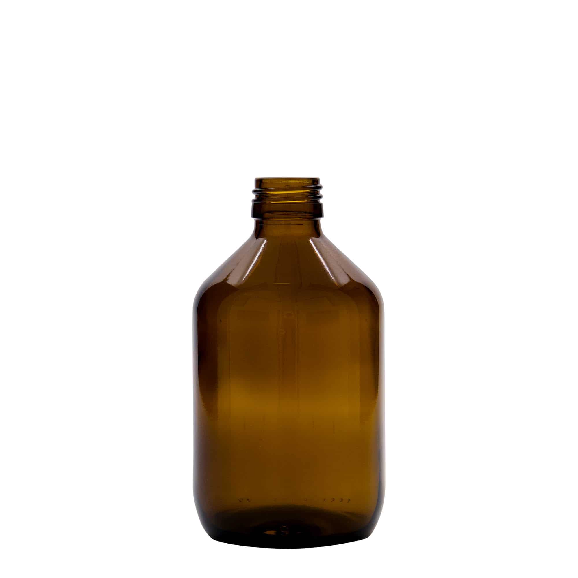 300 ml φιαλίδιο ιατρικής, καφέ, γυαλί, στόμιο: PP 28 300 ml φιαλίδιο ιατρικής, καφέ, γυαλί, στόμιο: PP 28