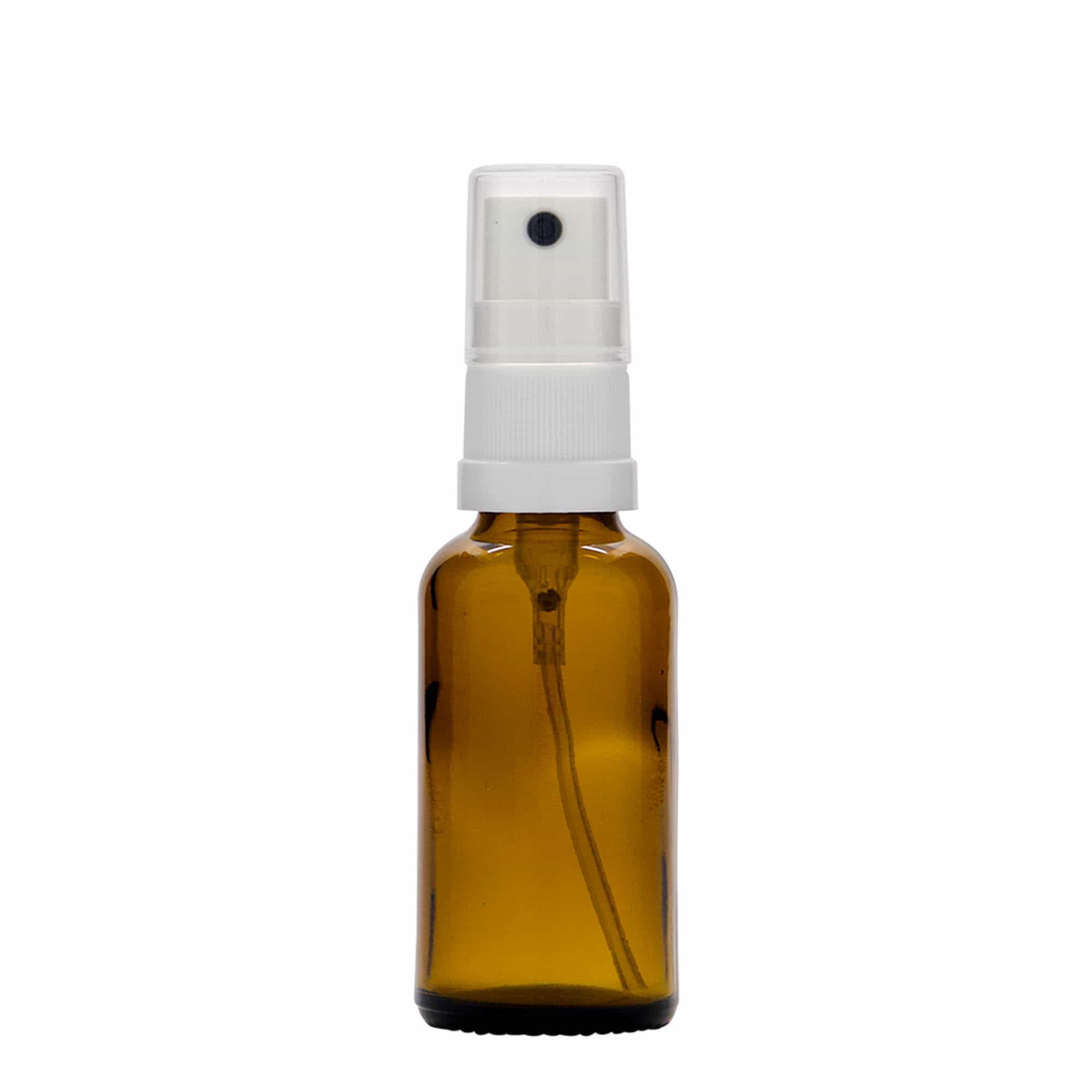 30 ml φιαλίδιο ψεκασμού φαρμάκου, γυάλινο, καφέ, στόμιο: DIN 18