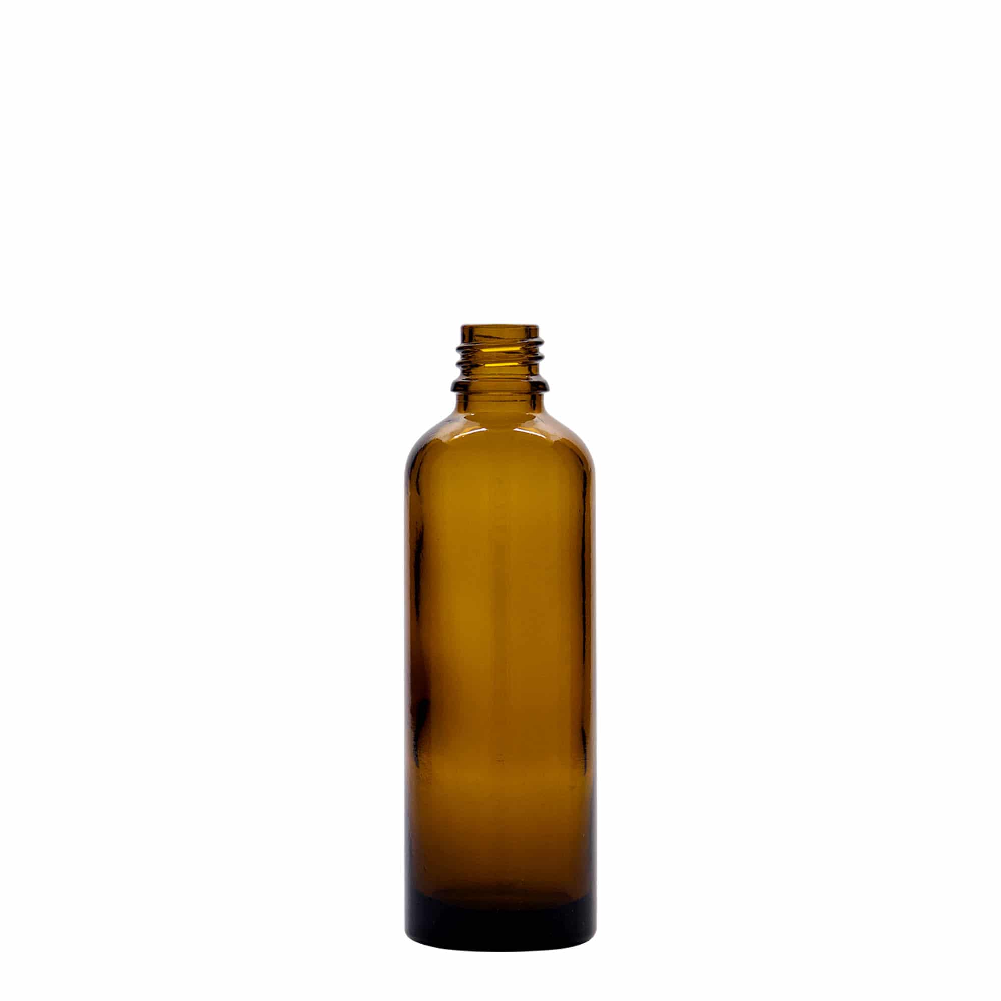 Μπουκάλι φαρμάκου 75 ml, γυάλινο, καφέ, στόμιο: DIN 18 Μπουκάλι φαρμάκου 75 ml, γυάλινο, καφέ, στόμιο: DIN 18
