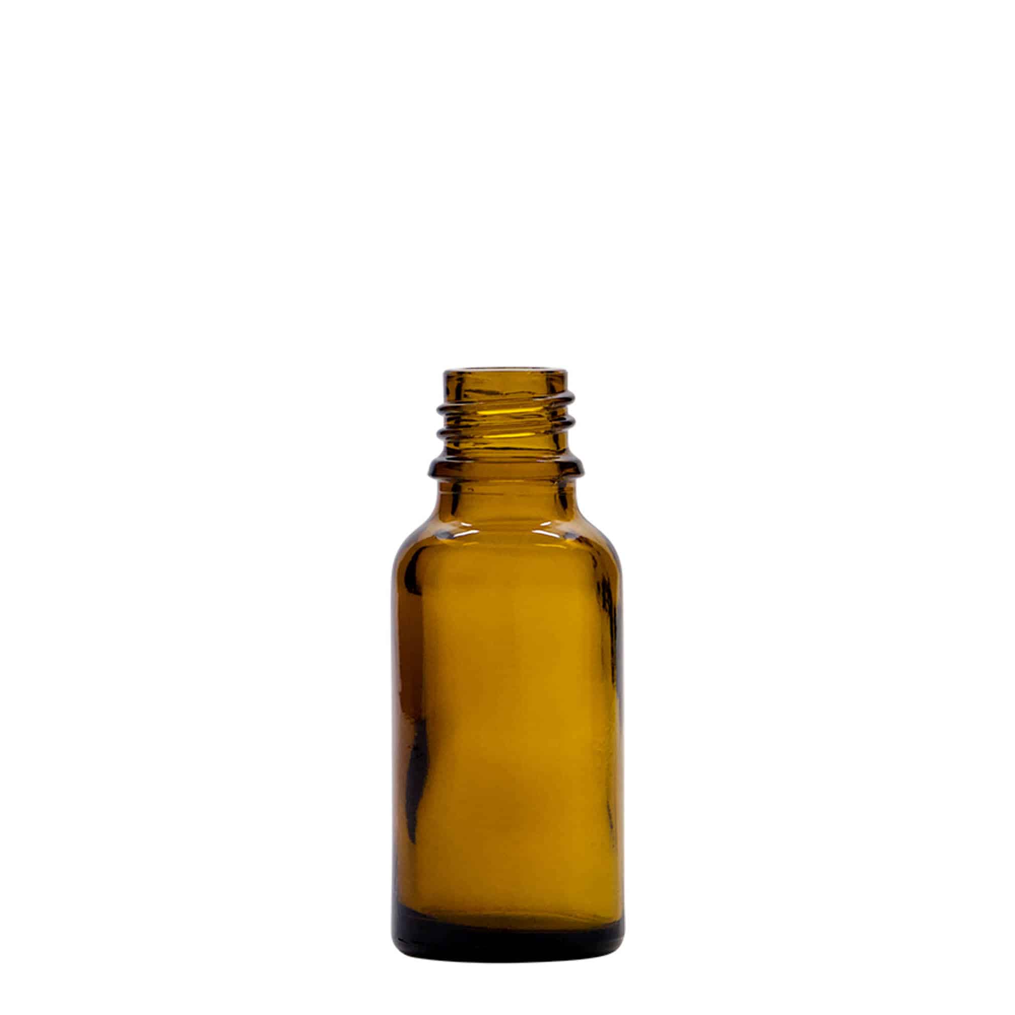 20 ml φιαλίδιο ψεκασμού ιατρικό, γυάλινο, καφέ, στόμιο: DIN 18