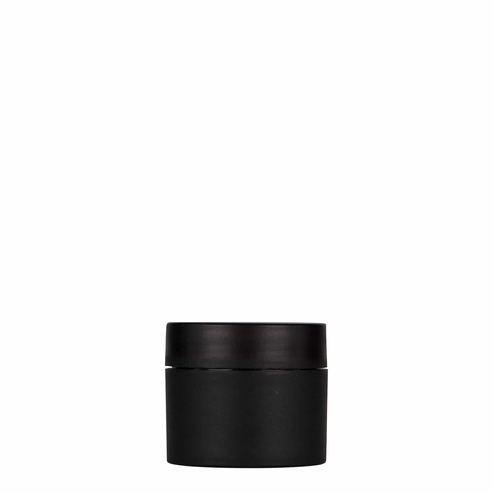 30 ml πλαστικό δοχείο 'Antonella', PP, μαύρο, στόμιο: βιδωτό καπάκι