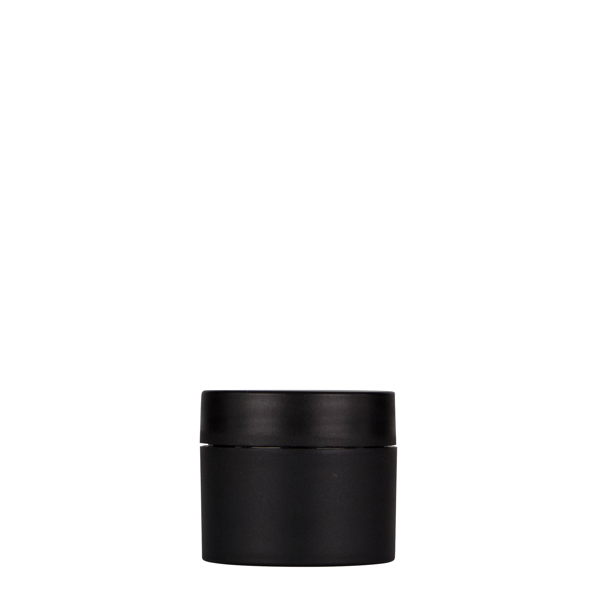 30 ml πλαστικό δοχείο 'Antonella', PP, μαύρο, στόμιο: βιδωτό καπάκι