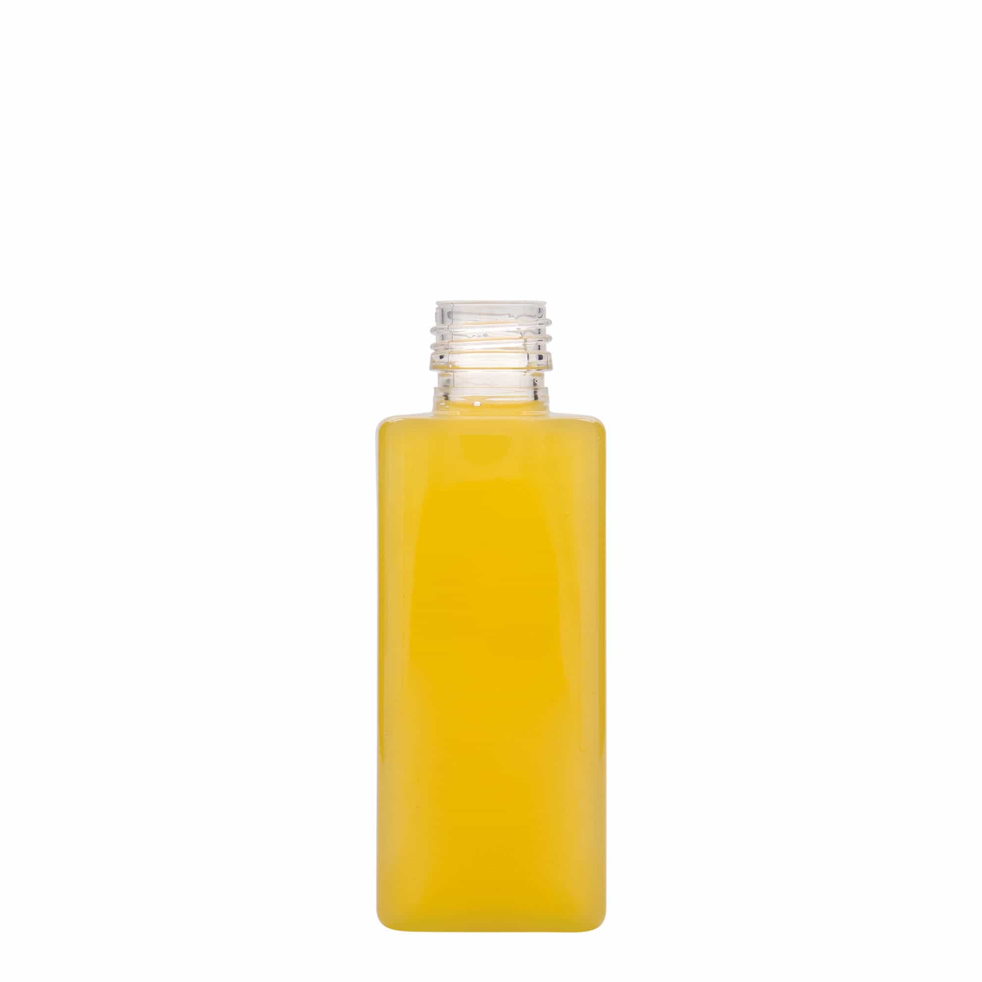250 ml φιάλη PET 'Karl', τετράγωνη, πλαστικό, στόμιο: PP 28