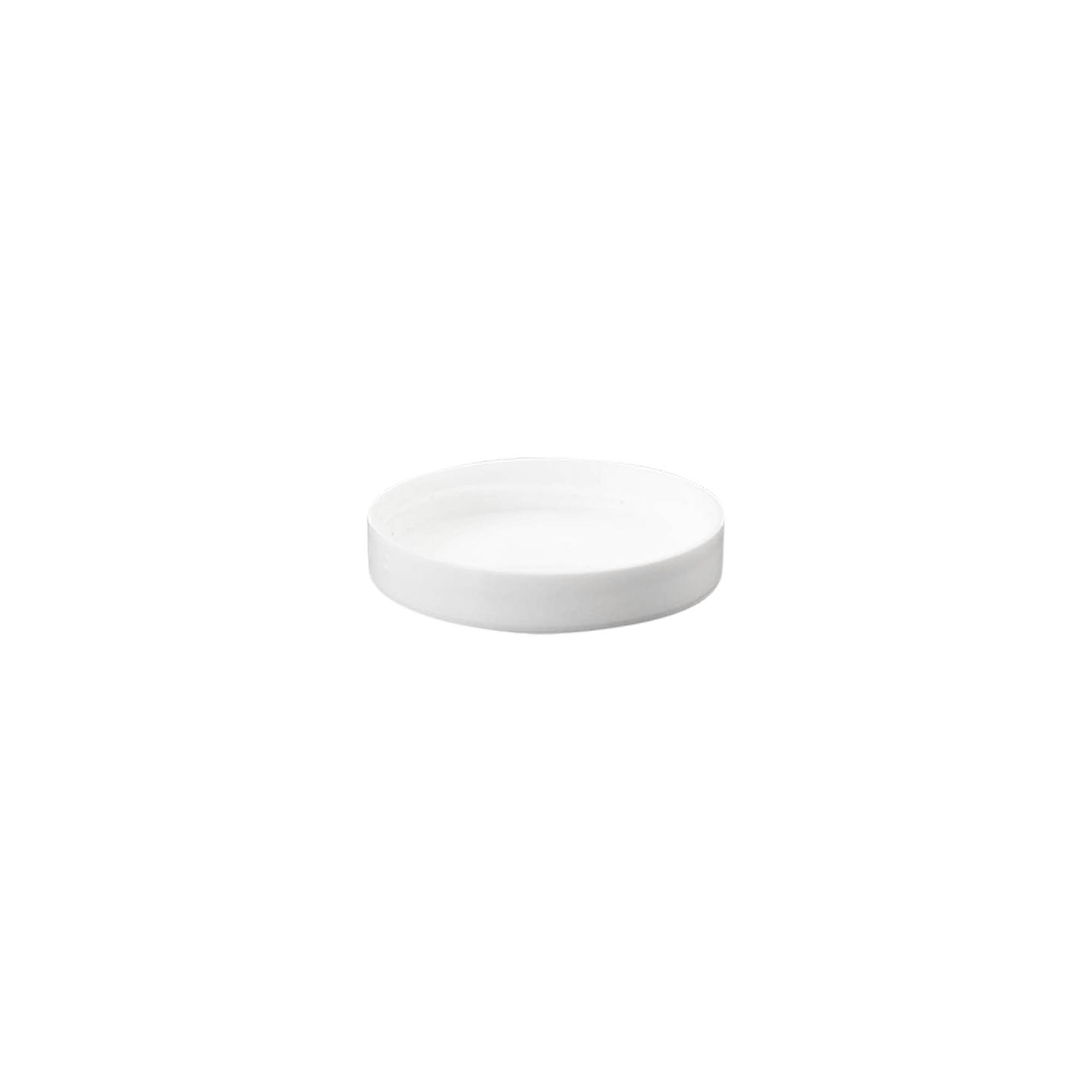 Βιδωτό πώμα 'White Line' 6ml, πλαστικό PP, λευκό